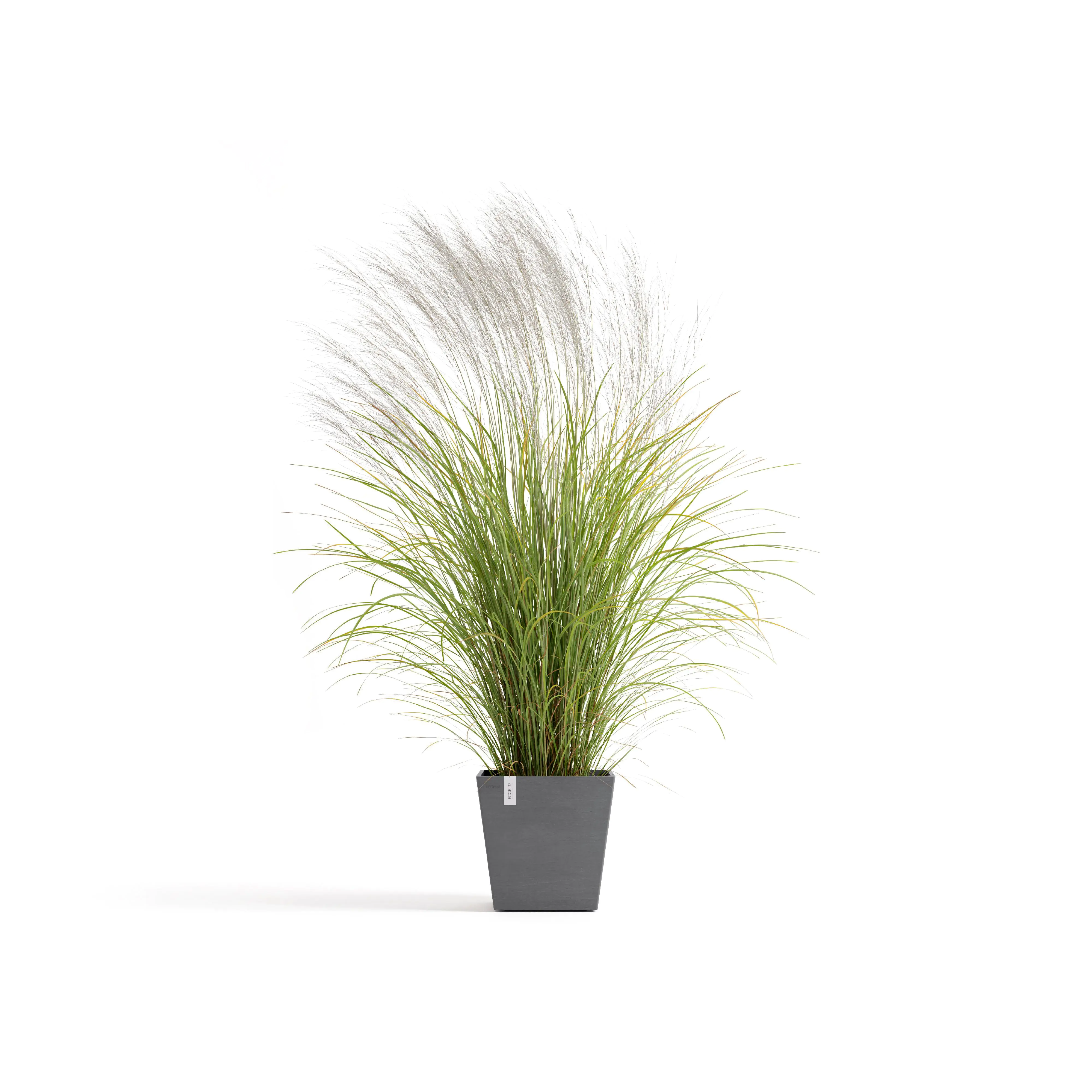 Ecopots Pflanztopf Rotterdam 35 x 35 x 34 cm grau