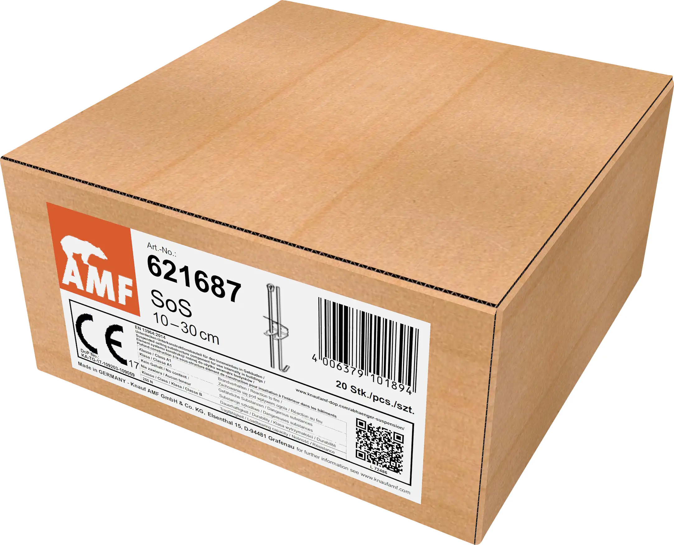 Knauf Schnellabhängung Haken und Draht 100 - 330 mm 20 Stück