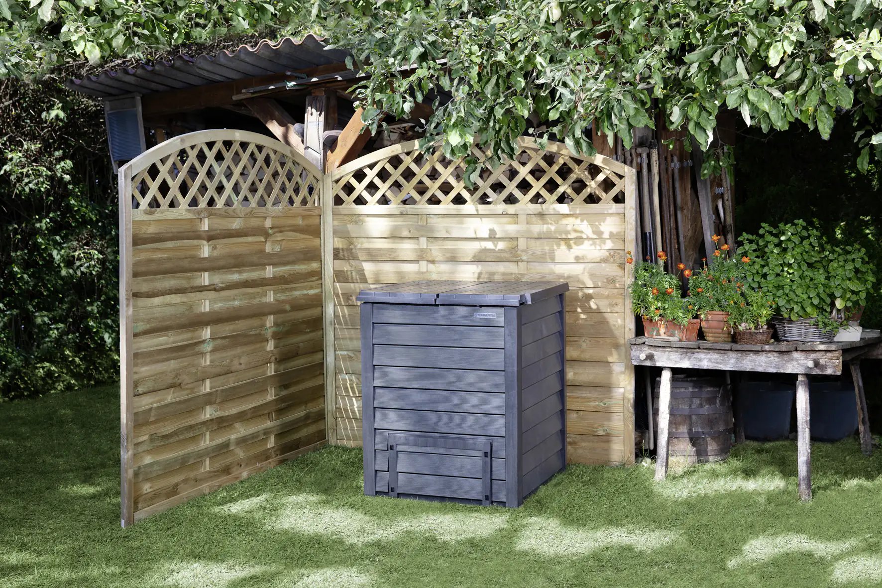 Garantia Komposter Thermo-Wood 600 l, anthrazit