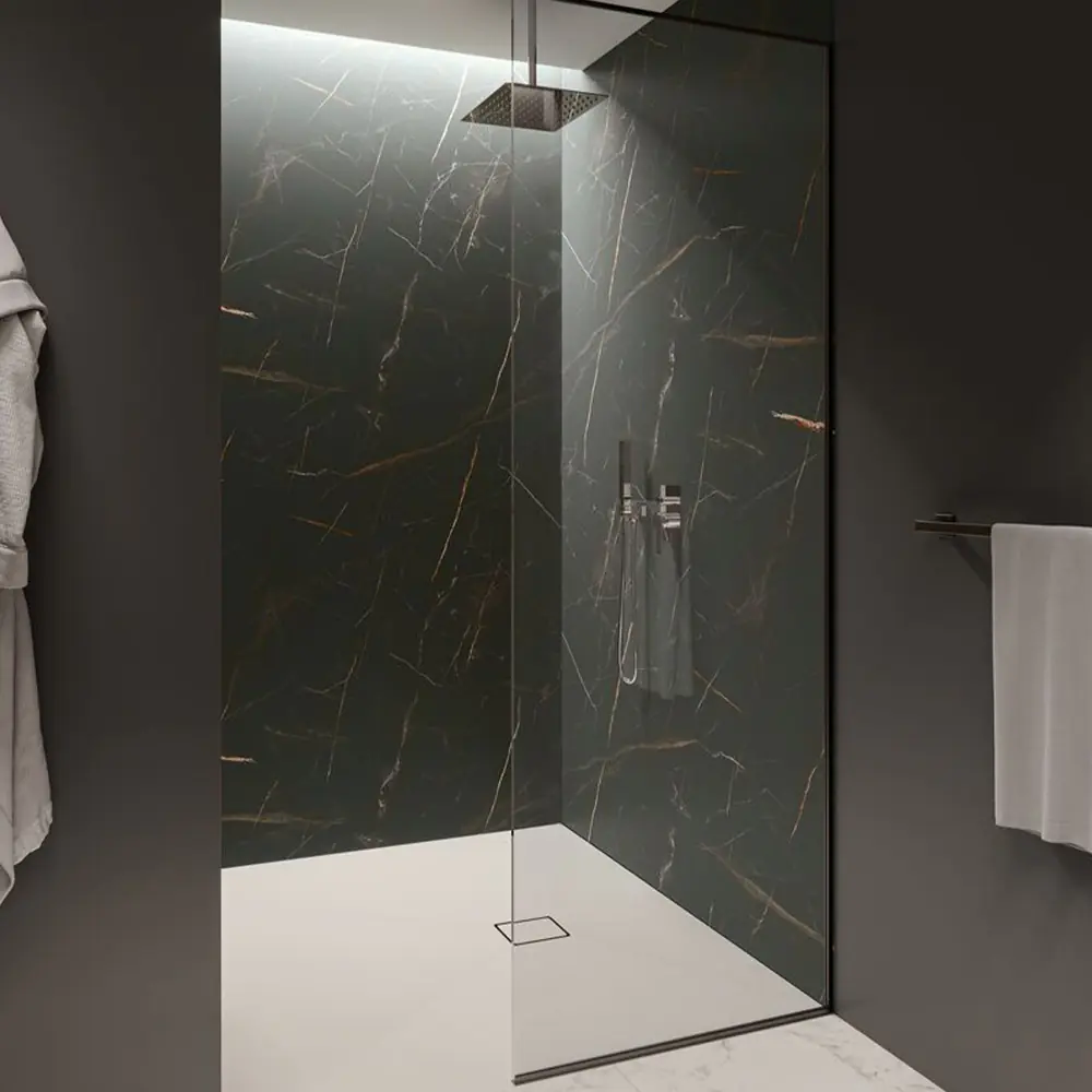 Wetwall Elite Wandpaneel  Marbre Celeste 120 x 242 cm mit Nut & Feder