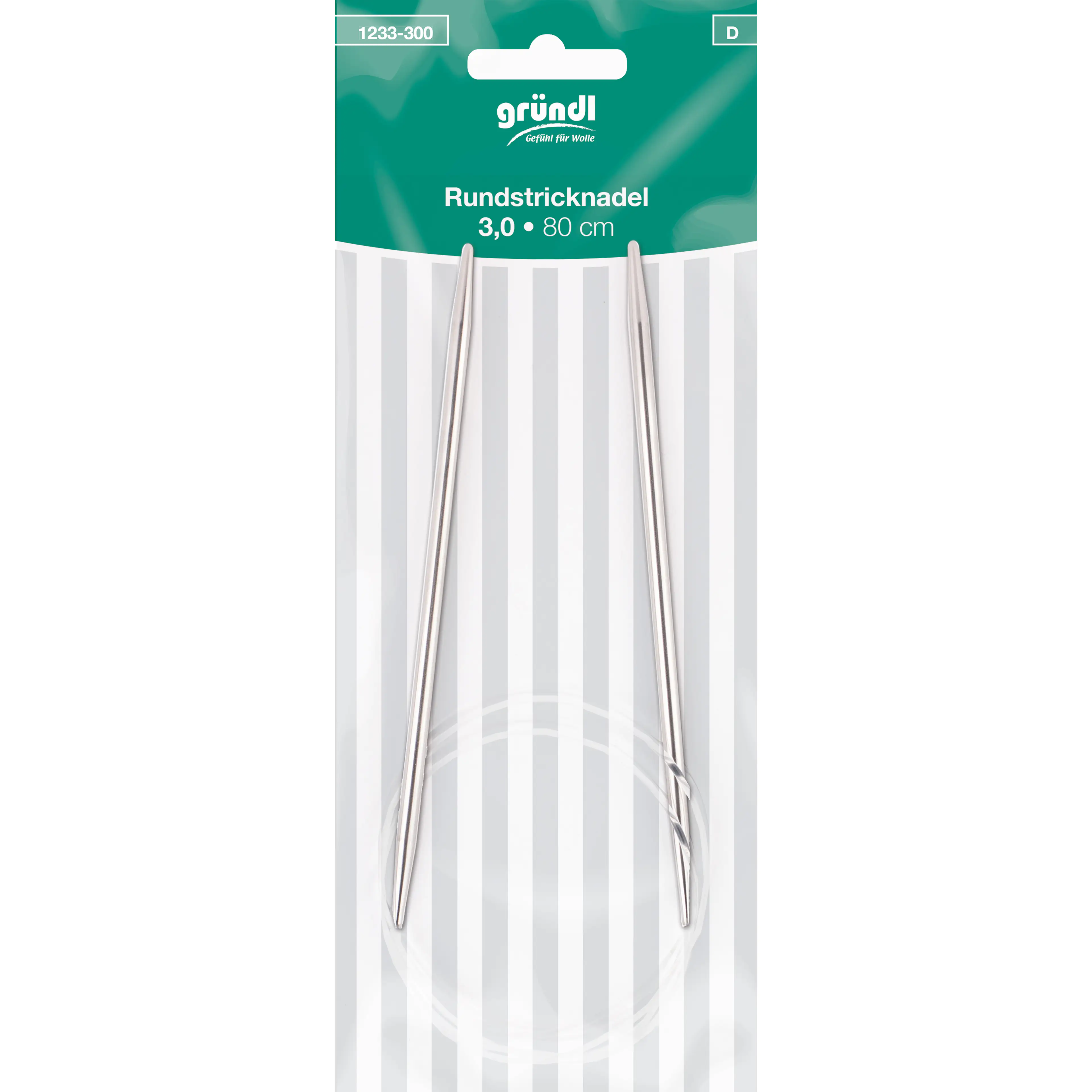 Gründl Rundstricknadeln 3 mm 80 cm