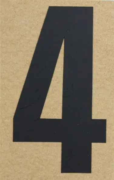 Conacord Klebezahl "4" 55 x 50 mm