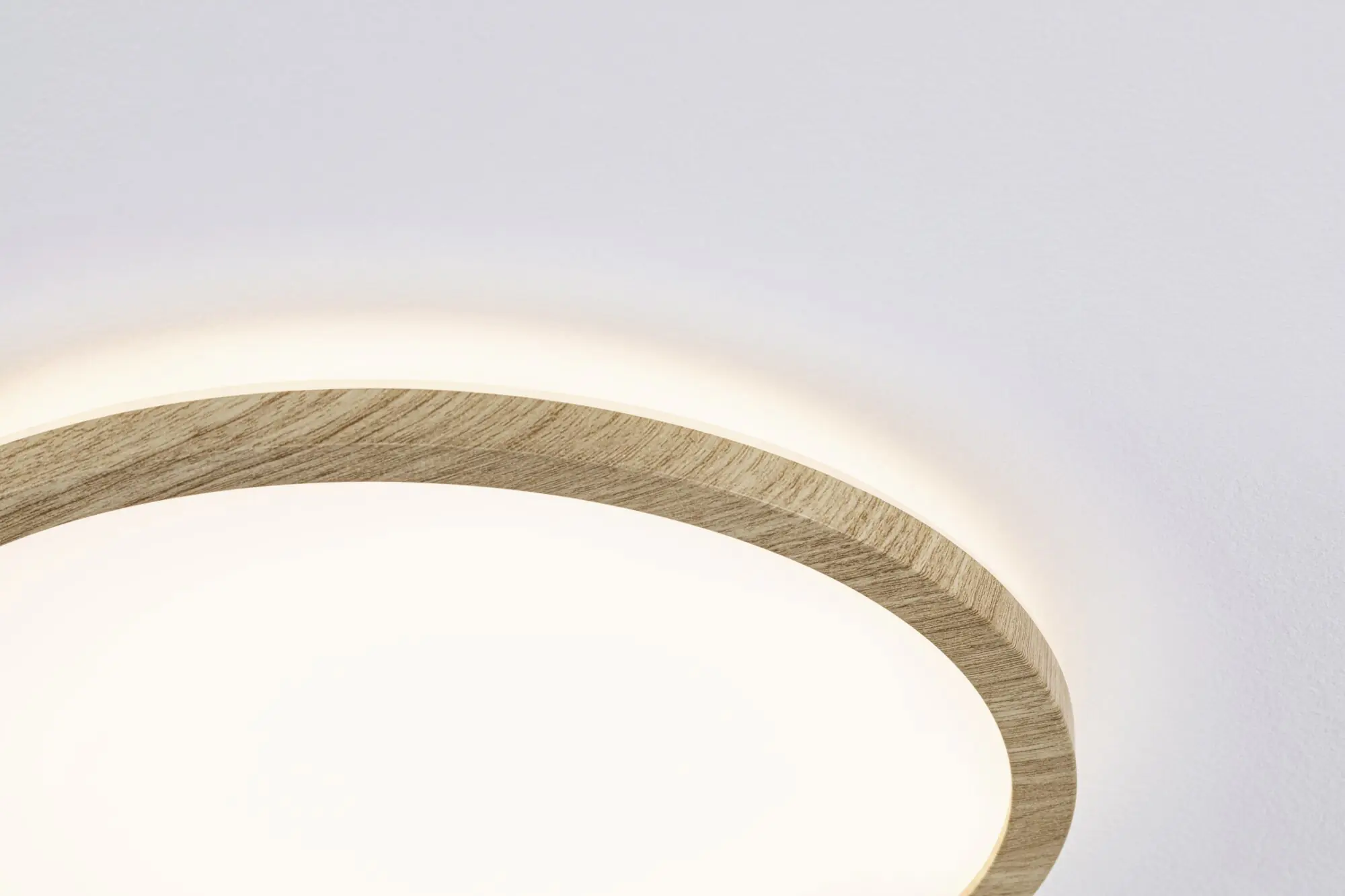 Paulmann LED Deckenleuchte Atria Shine Backlight Holzoptik Ø 19cm