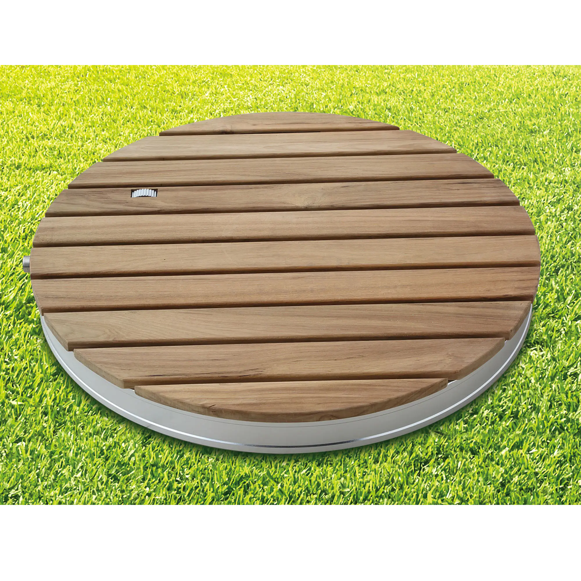 Breuer Bodendusche Fontana rund Ø 70,4 cm, Holz