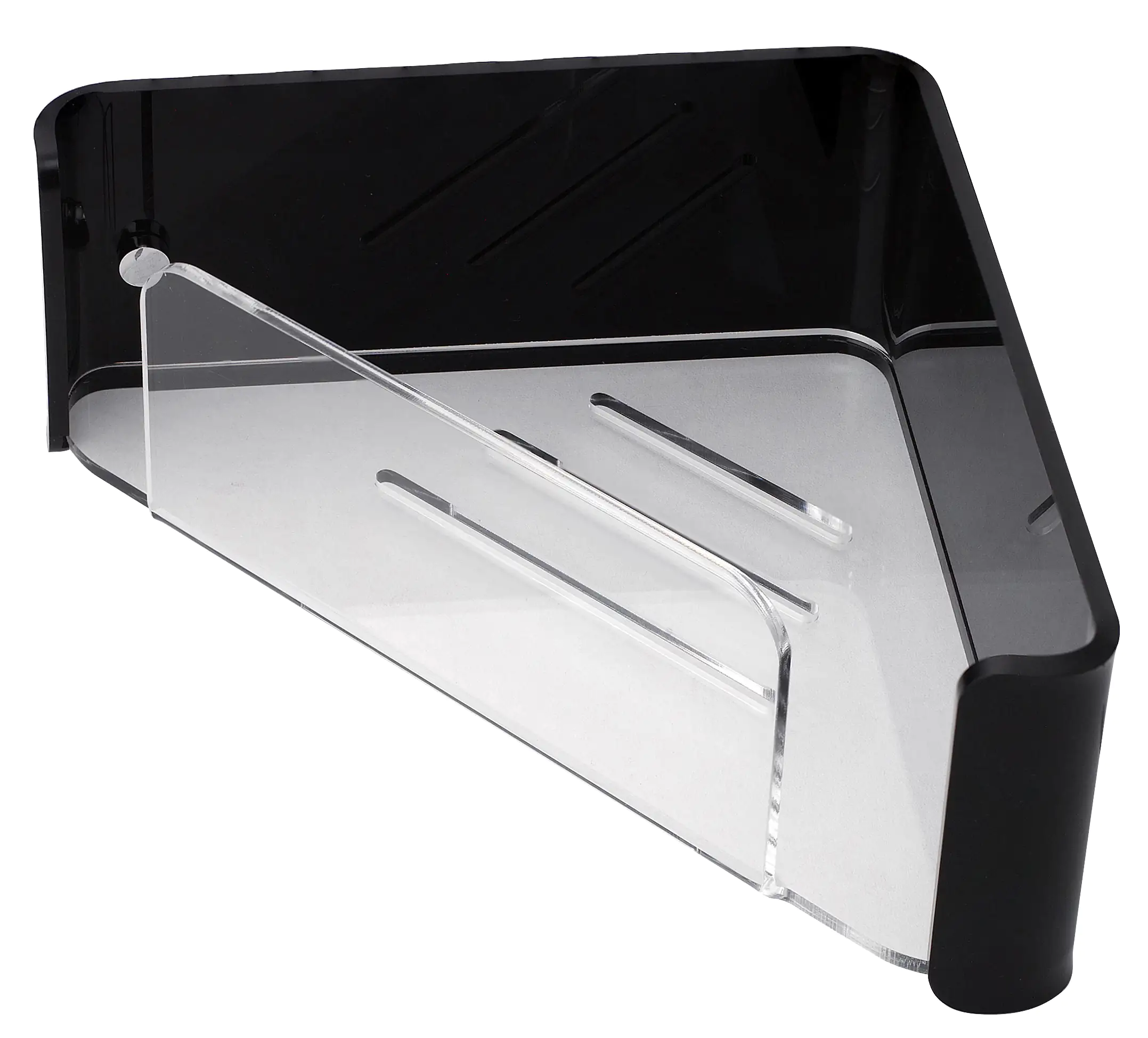 Primaster Eck-Duschkorb Acryl schwarz