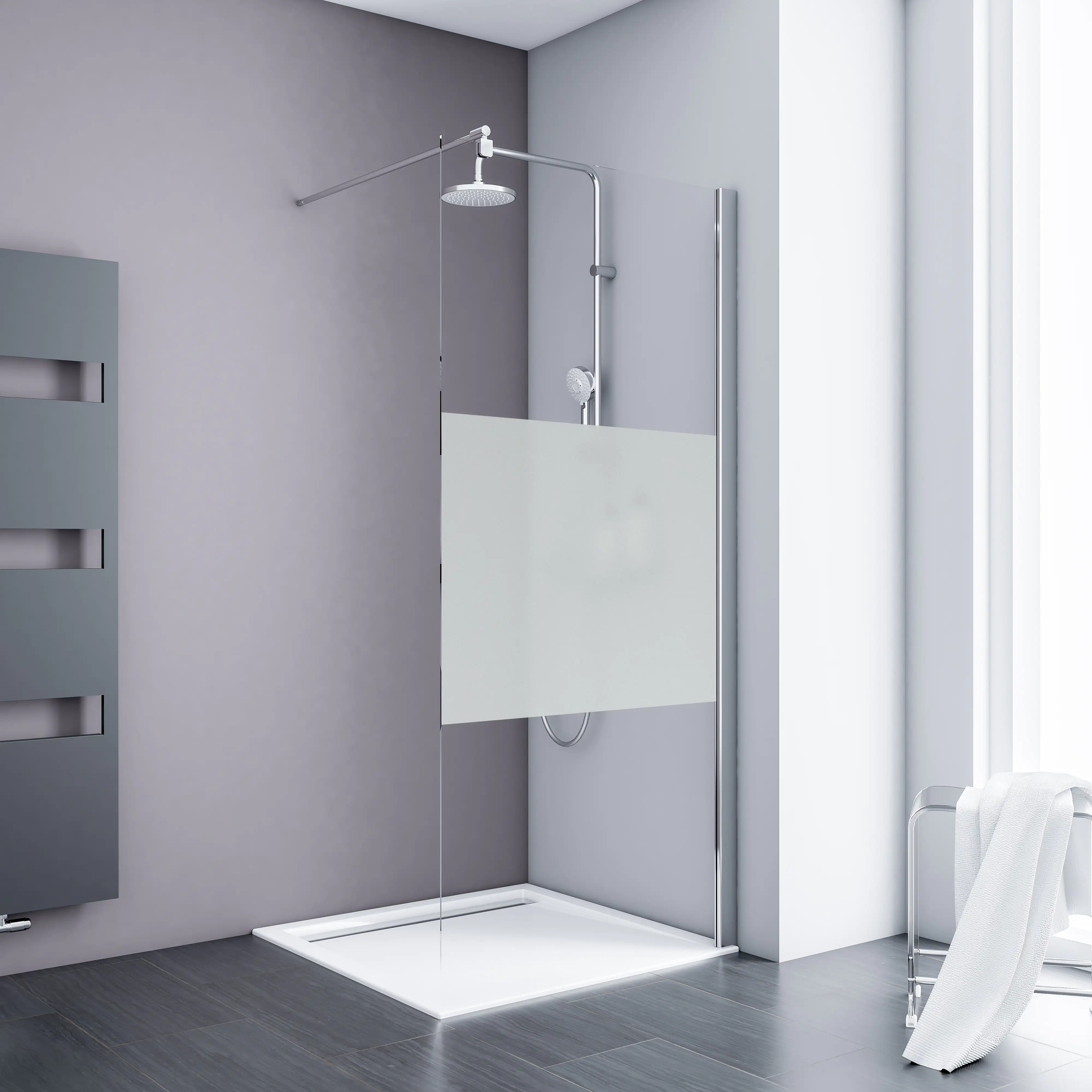 Schulte Duschwand Alexa Style 2.0 Walk In 100 x 190 cm