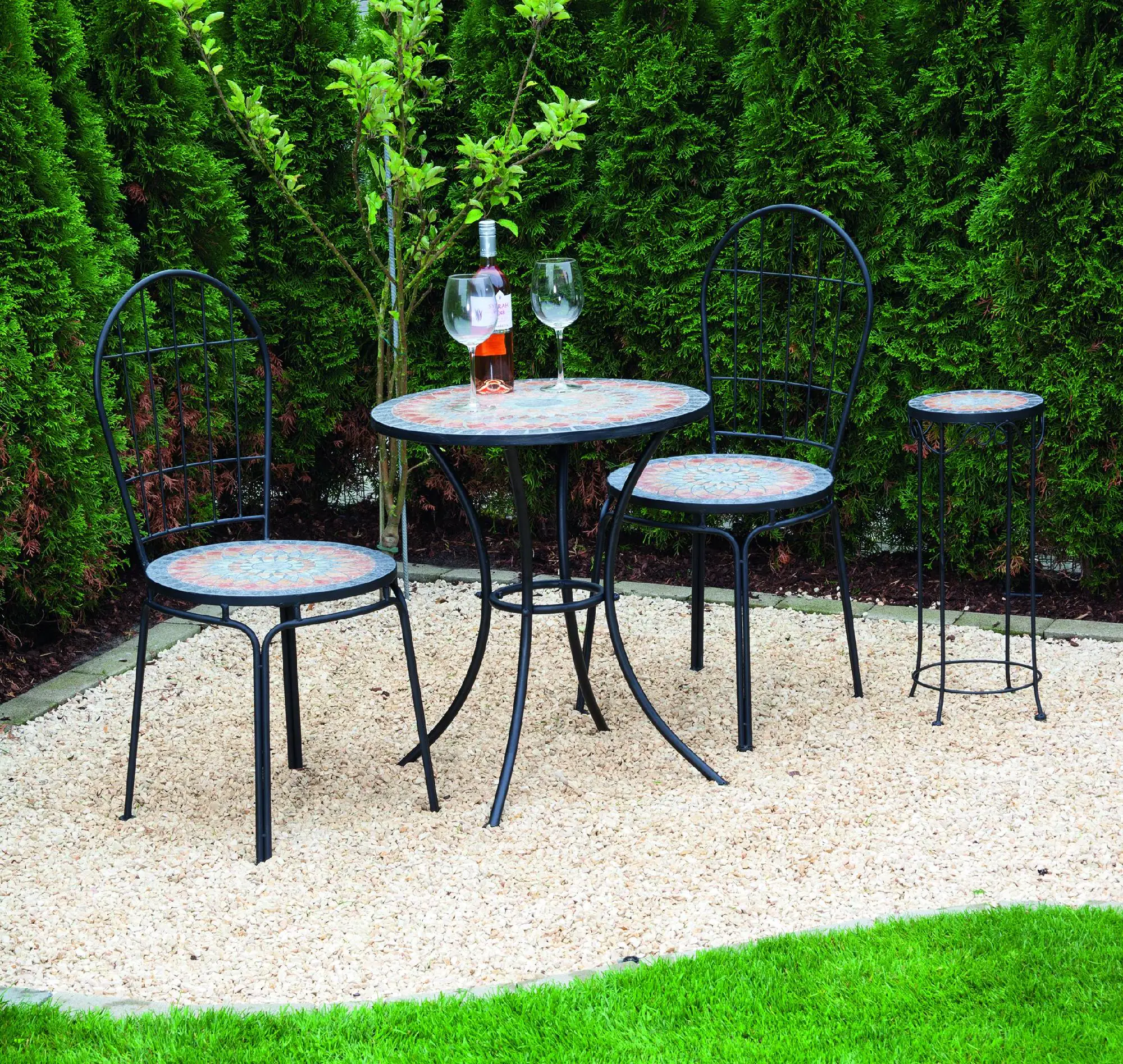 Siena Garden Stapelstuhl Prato schwarz