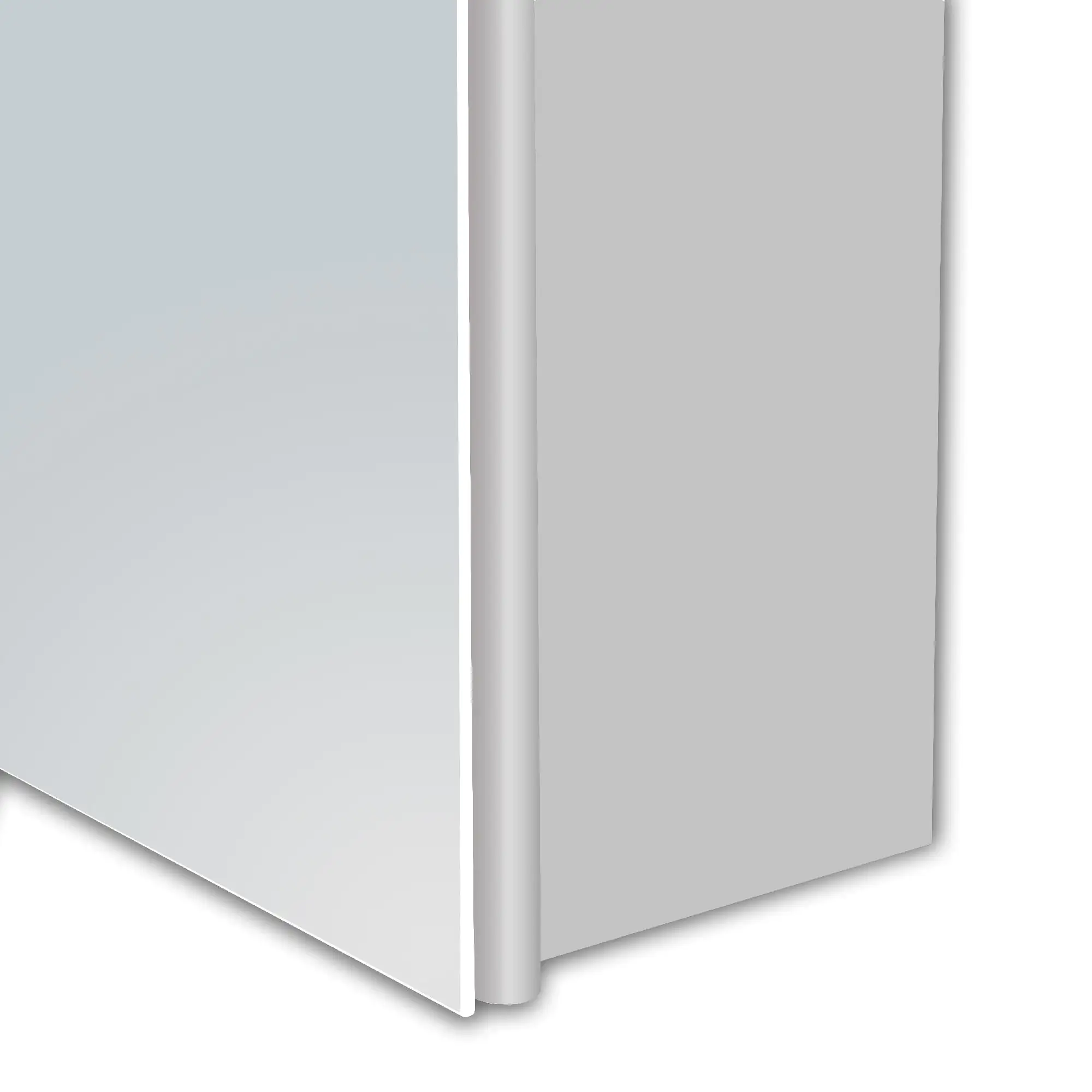 DSK Spiegelschrank Aluminio Vegas 50x60 cm, mit Steckdose