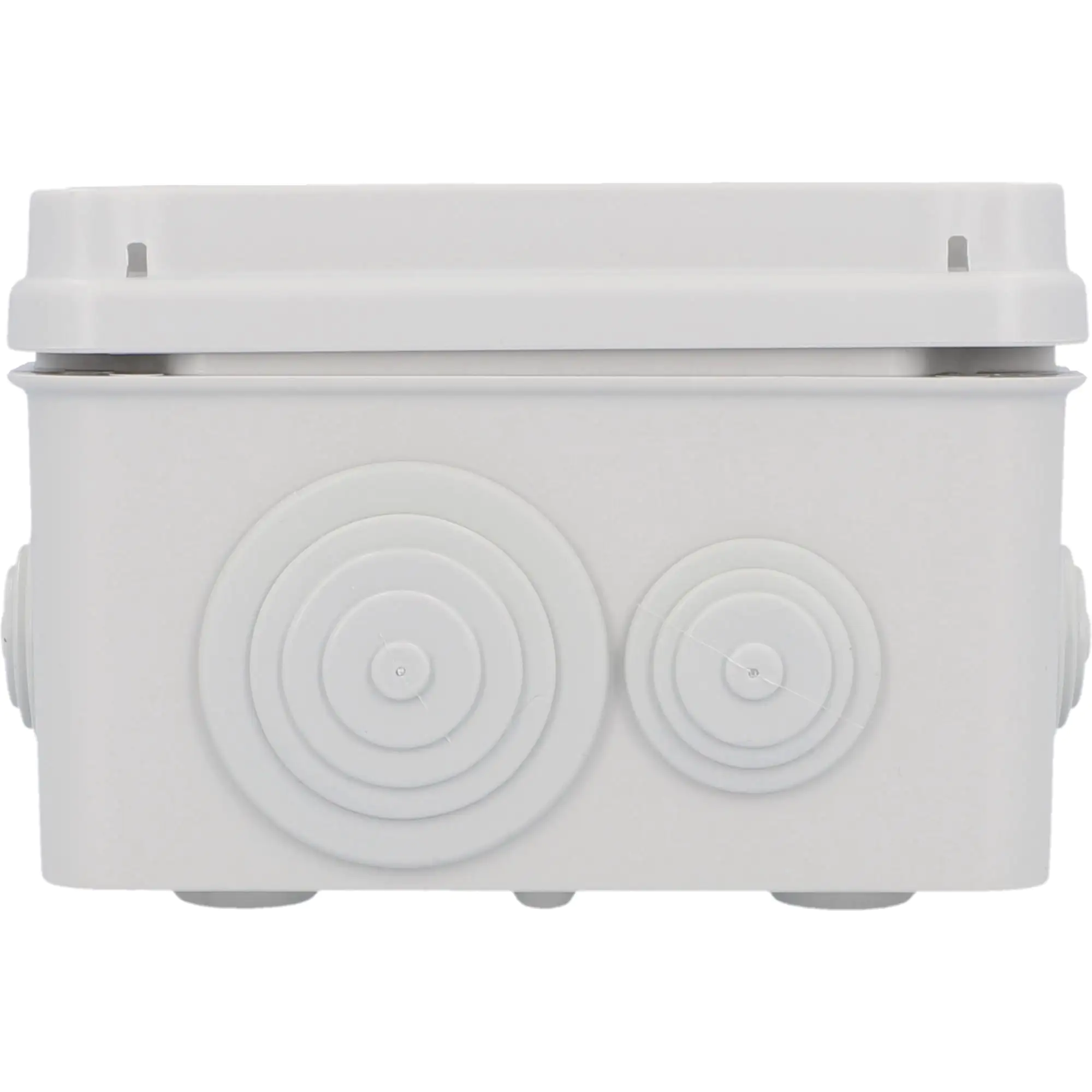 Aufputz- Abzweigdose IP65, mit Schraubdeckel, 175 x 130 x 84 mm, grau