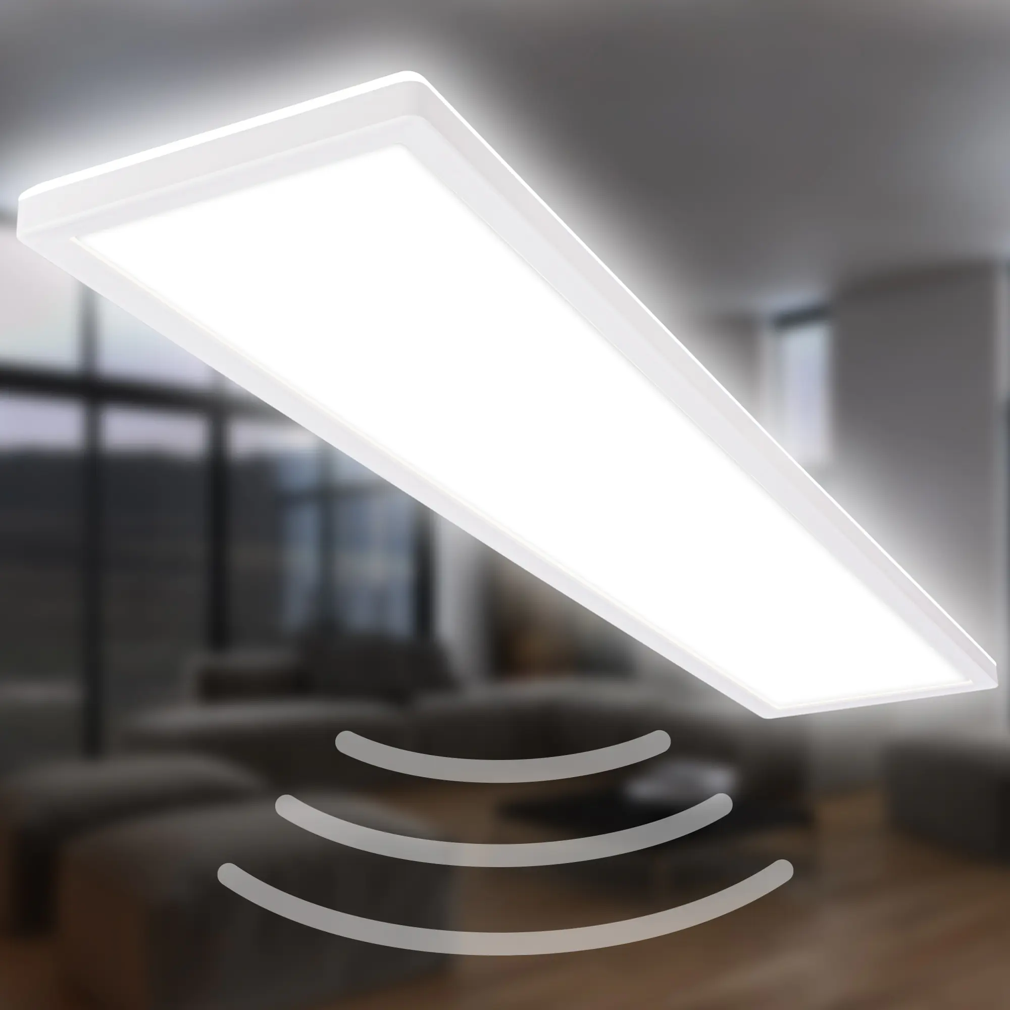Briloner LED Deckenlampe Move 36W 98x20x3 cm weiß Bewegungssensor neutralweiß
