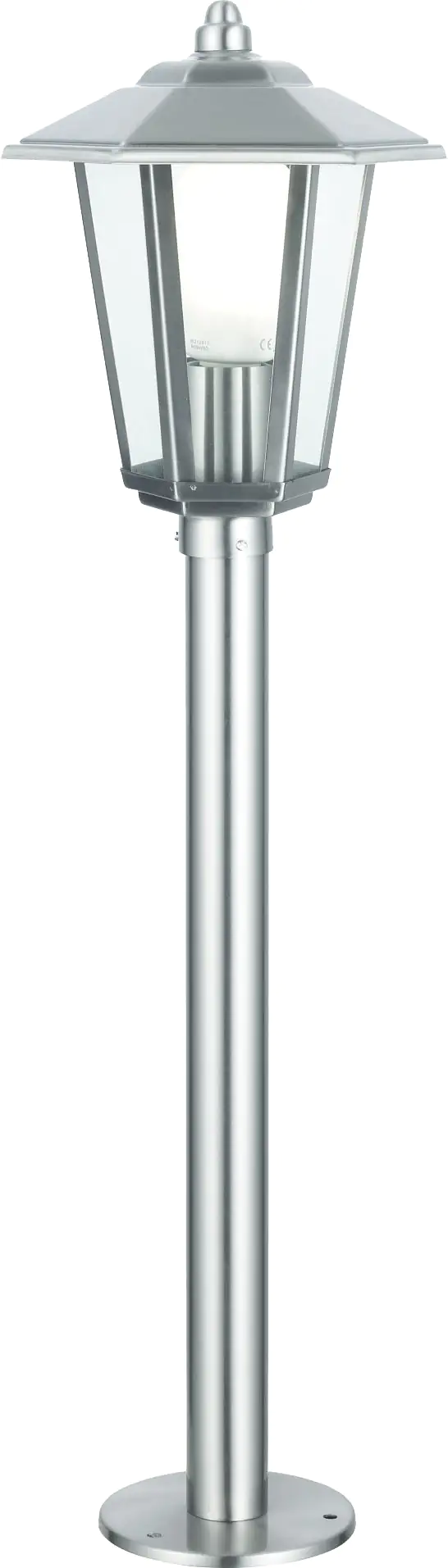 Trendline Außenstandleuchte 80 cm Höhe, E27, edelstahl 