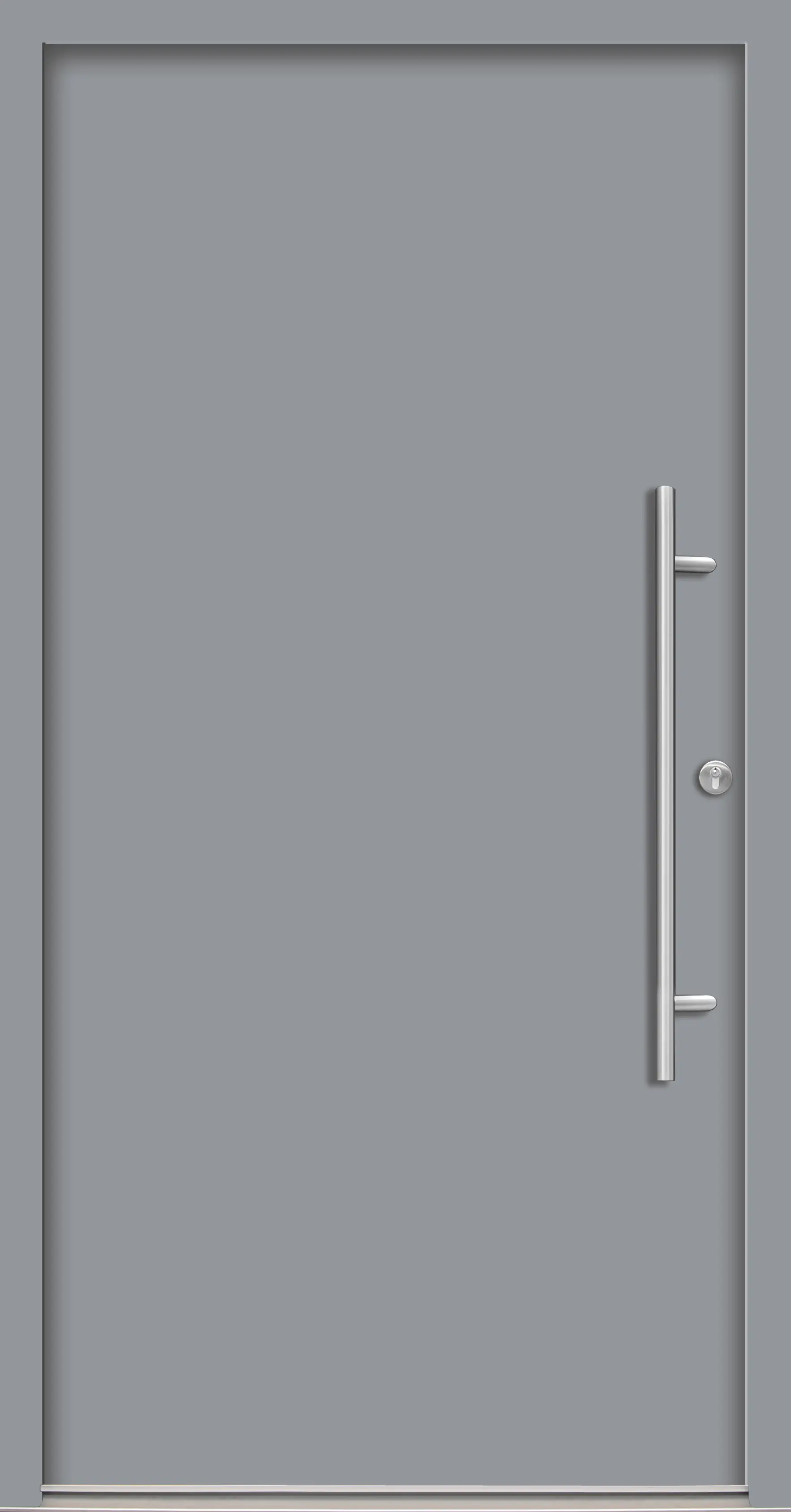 Splendoor Haustür Passivedoor Premium B05 Grau DIN Rechts 110 x 210 cm