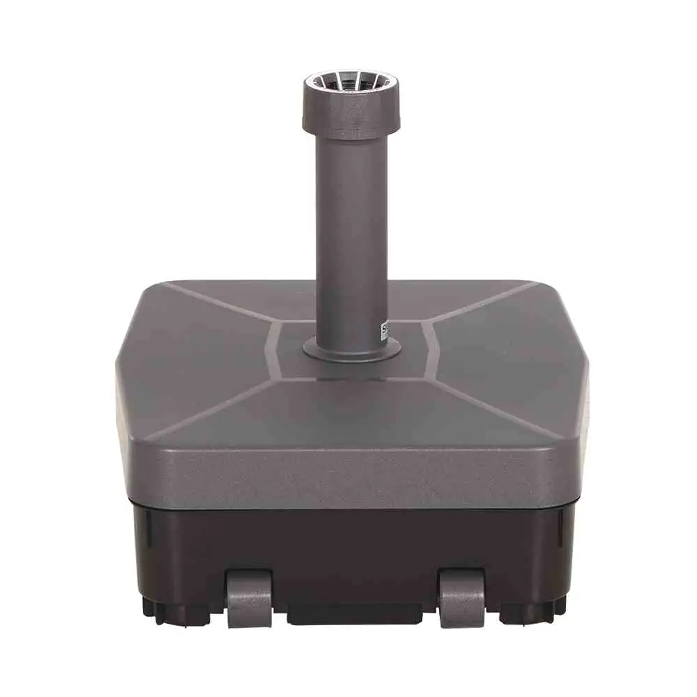 Siena Garden Schirmständer 45 kg anthrazit Kunststoffrohr 21-54 mm, Rollen