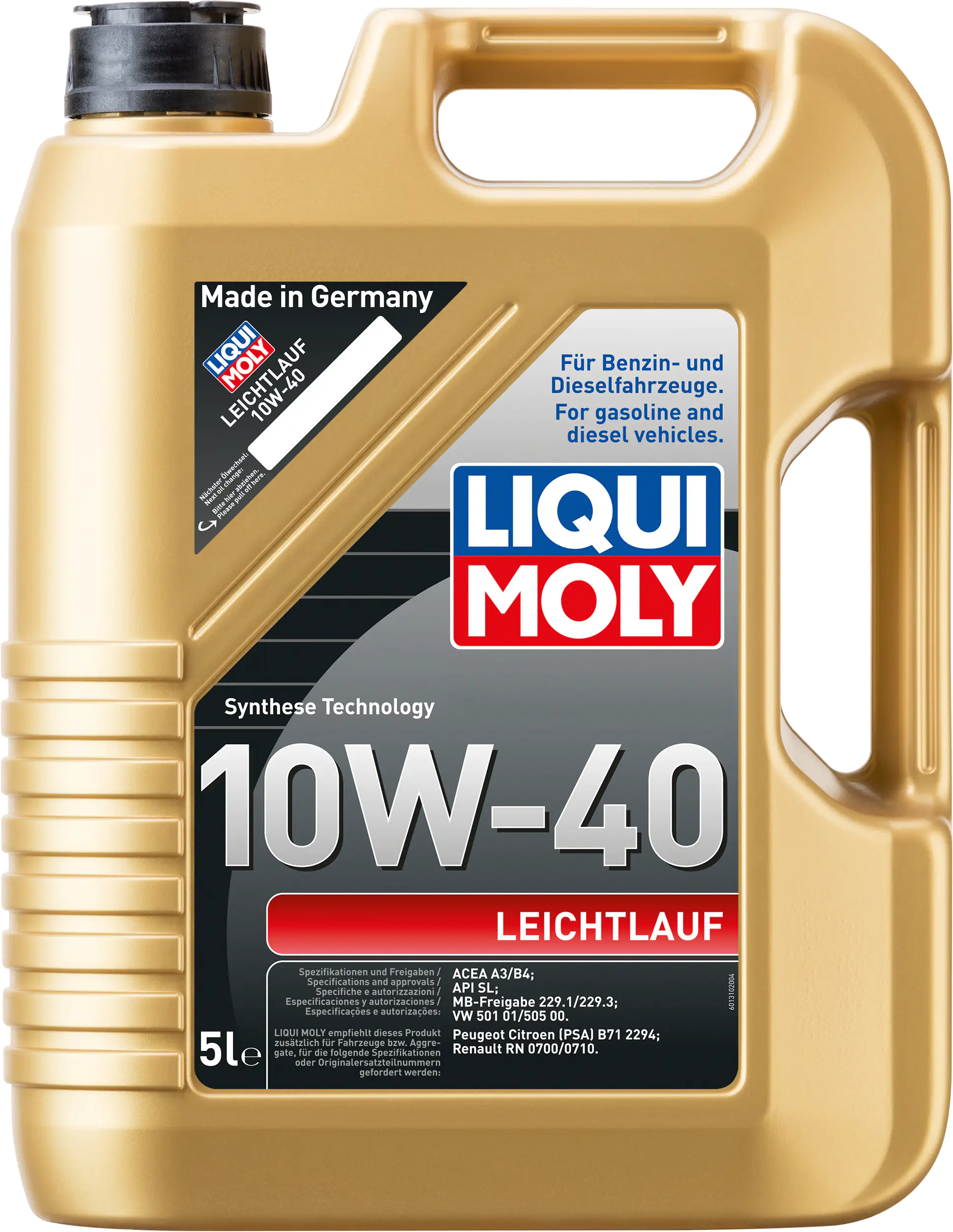 Liqui Moly Motoröl Leichtlauf 10W-40 5 L