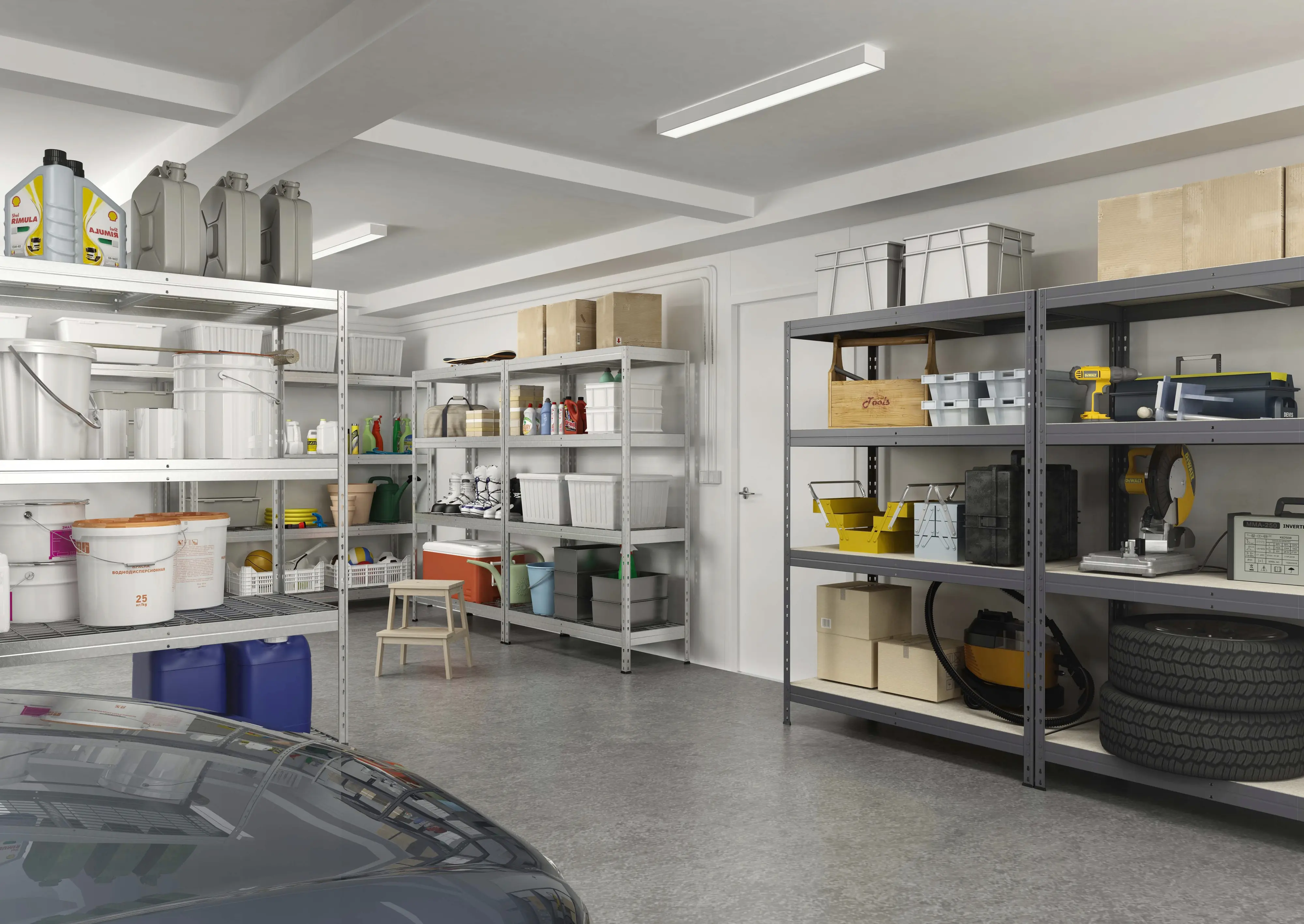 Ar Shelving Schwerlastregal Rivet 192 x 100 cm 4 Böden 1000 kg