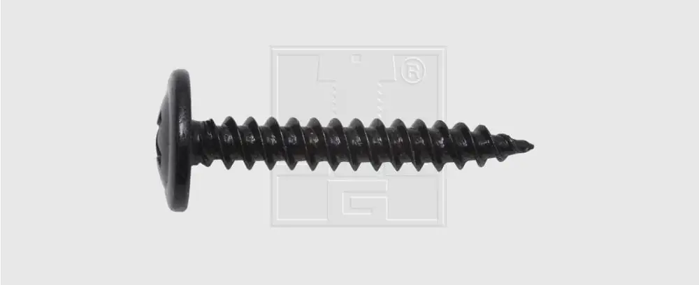 SWG Blechschraube mit Bund 4,2x19mm 10 Stück, schwarz