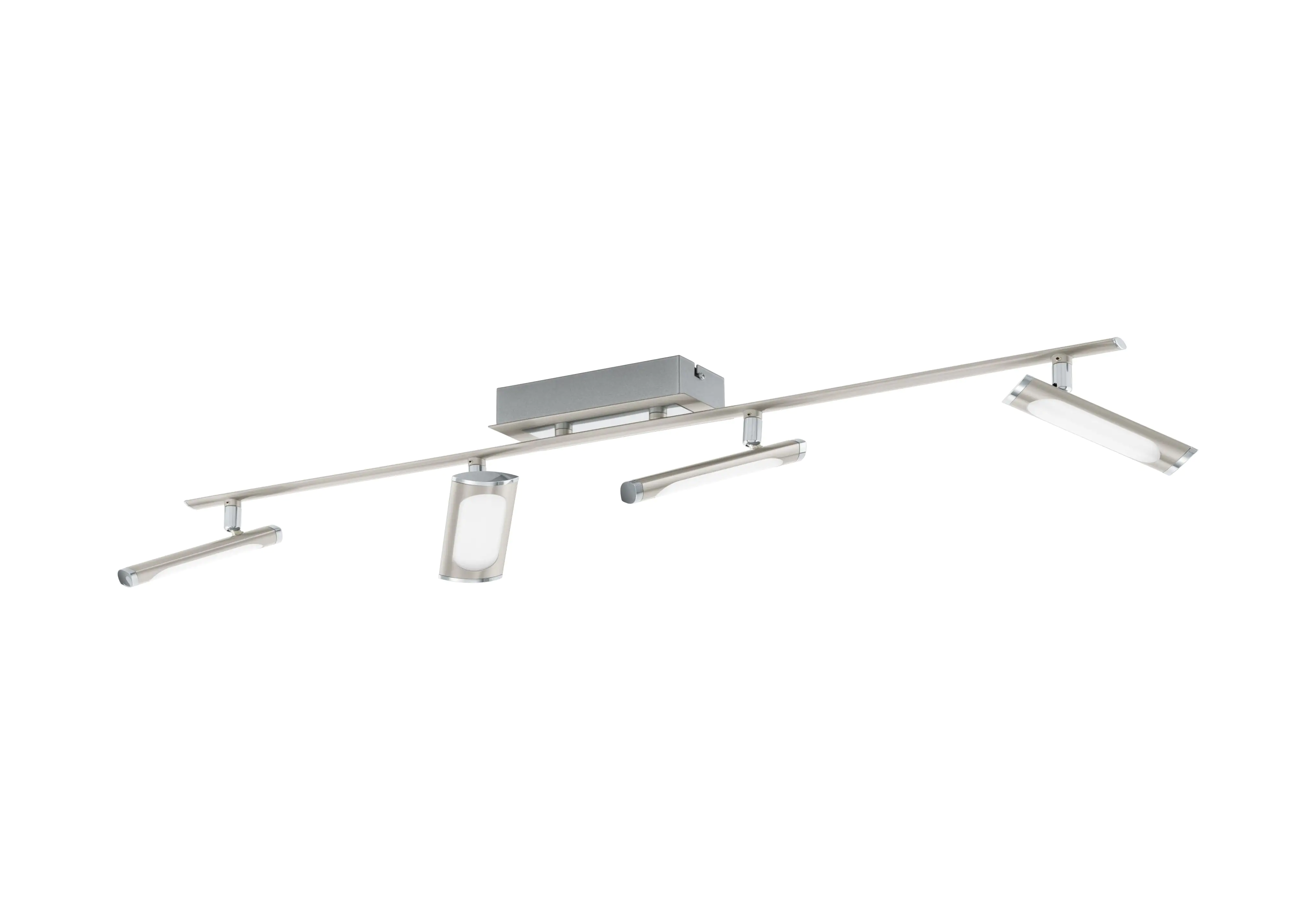 Eglo 4er LED Spot Coedo nickel-matt 78,5 x 7 cm warmweiß