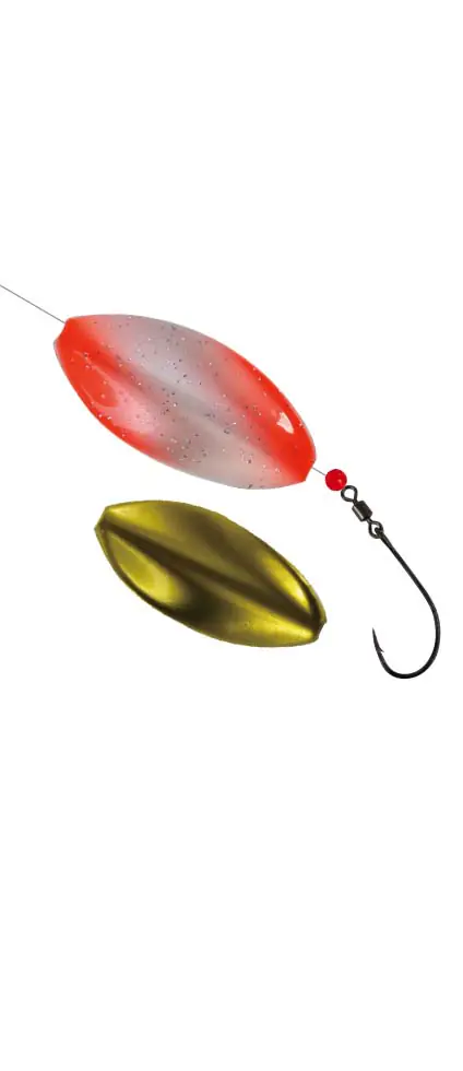 Paladin Angelköder Rotor Trout Tracker 2,9 g UV weiß/orange/gold