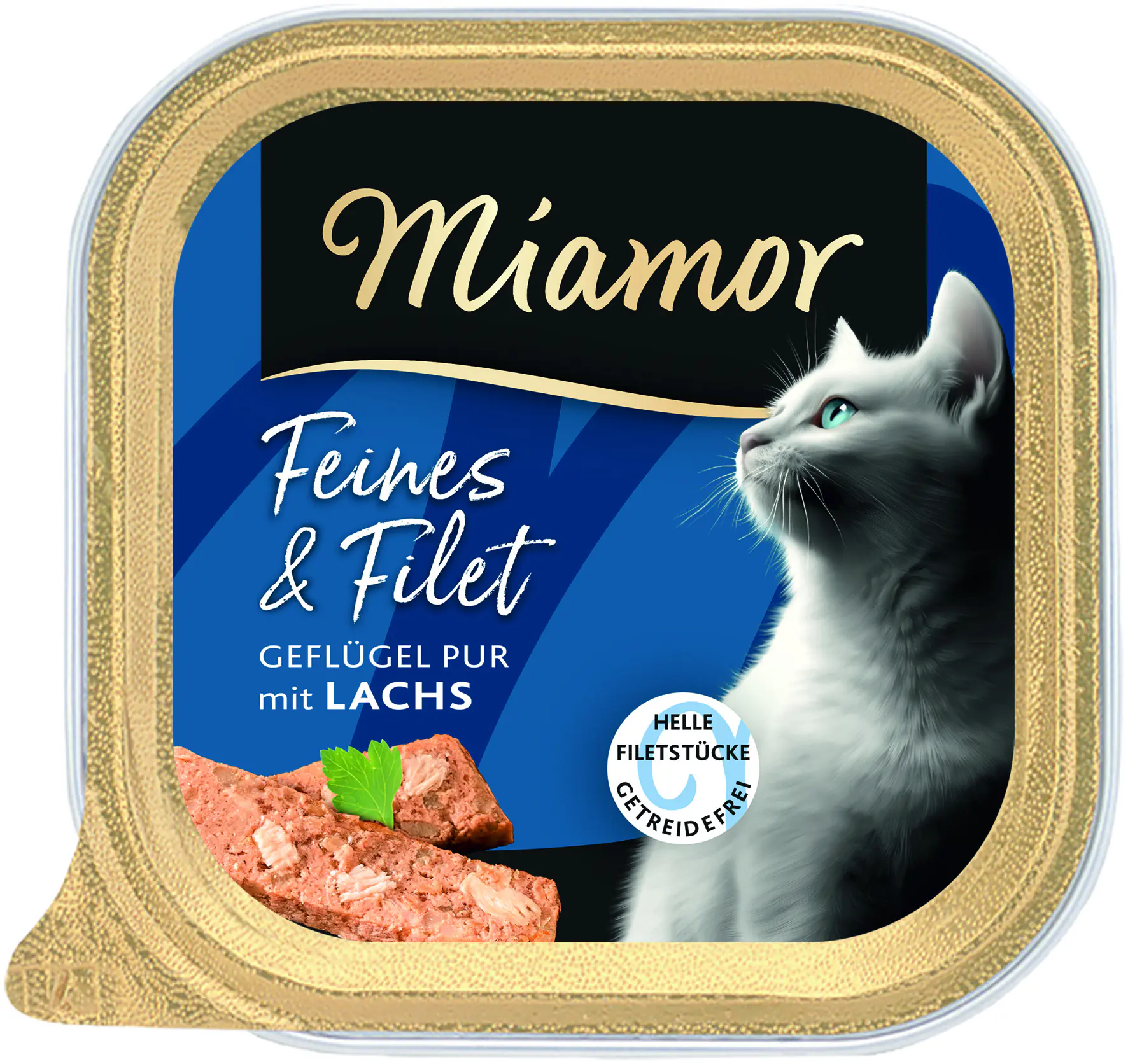 Miamor Katzennassfutter 100 g Pur & Lachs