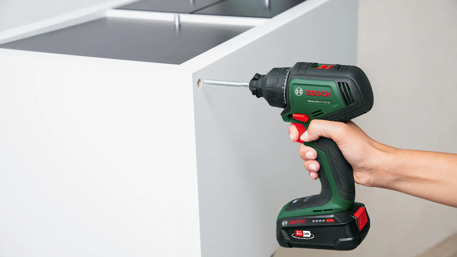 Bosch Akku-Bohrschrauber AdvancedDrill 18V-80 QuickSnap Solo