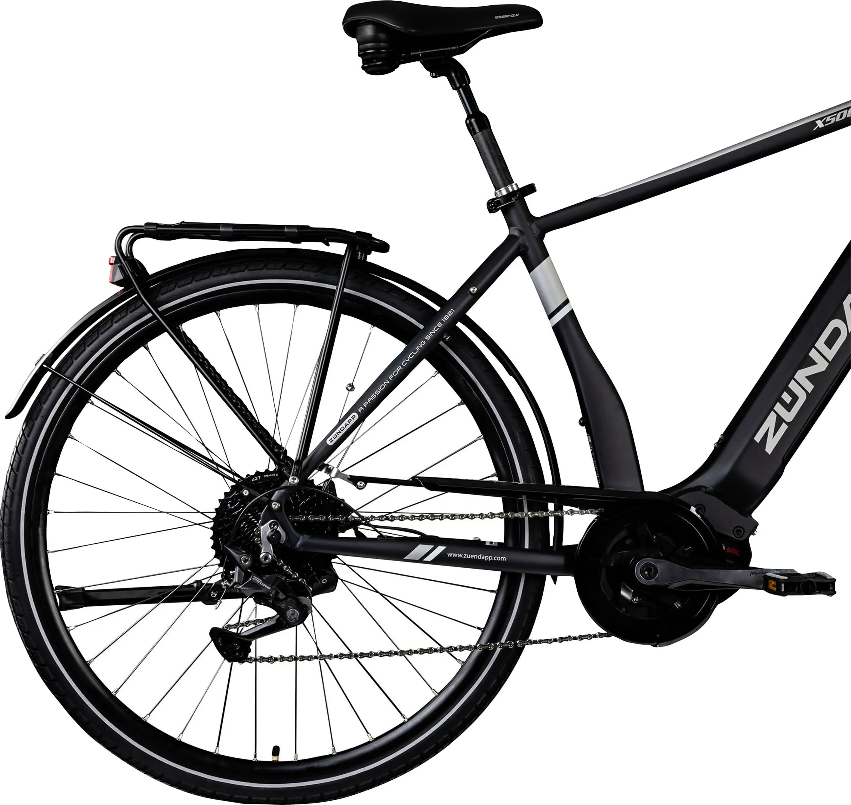 Zündapp E-Bike X500 Trekking 28 Zoll 10-Gang 500 Wh schwarz 