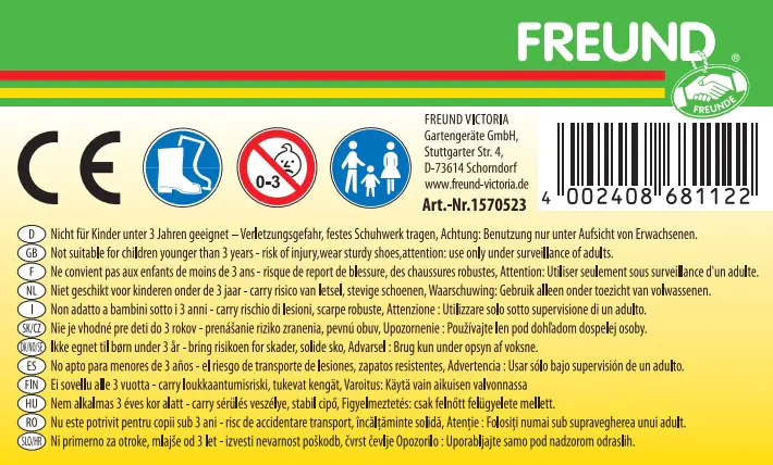 Freund Victoria Deko-Metalleimer Ø 15,5 x 14,5 cm blau, pink, gelb