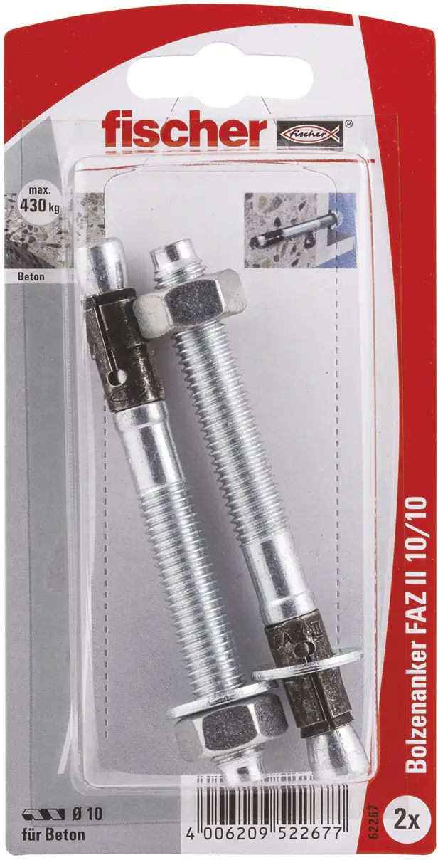 Fischer Bolzenanker FAZ ll 10.0 x 10 mm - 2 Stück