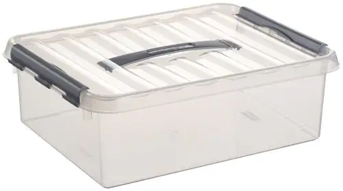 Sunware Aufbewahrungsbox Q-Line mit Deckel 40 x 30 cm 10 L transparent