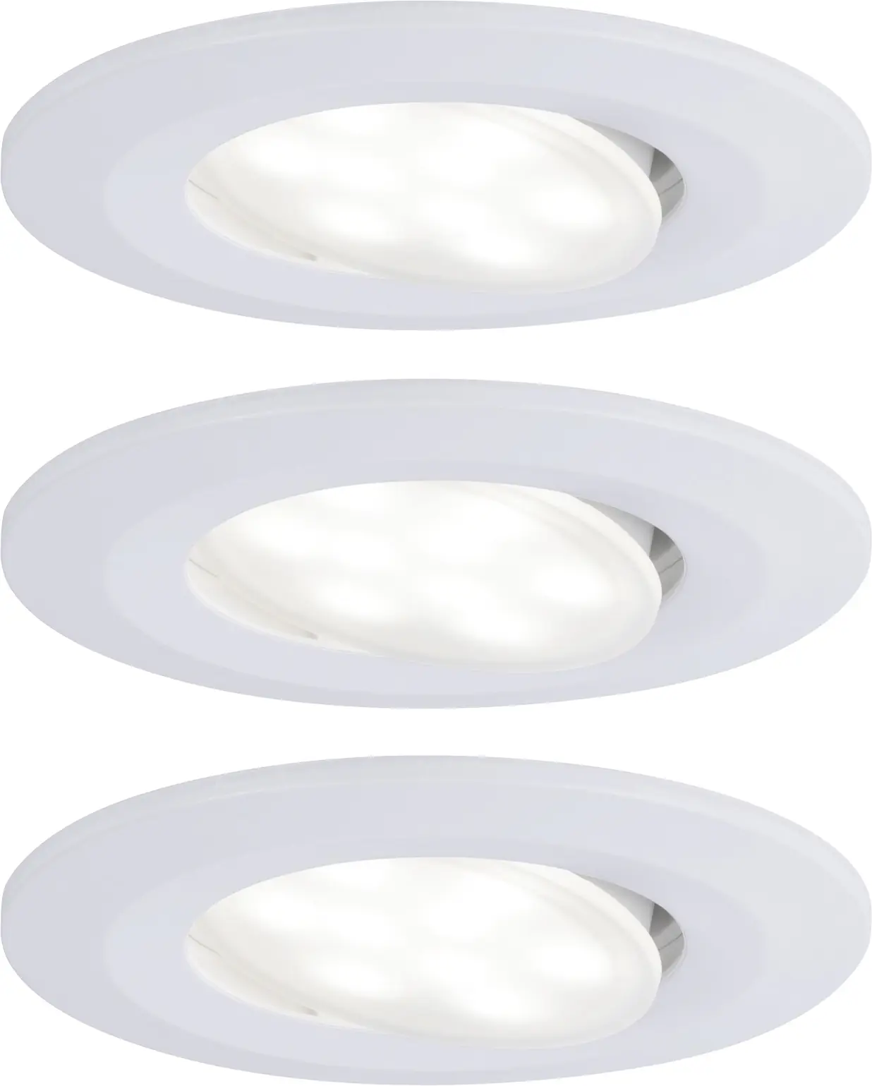 Paulmann LED Einbauleuchte Set Calla weiß matt schwenkbar Ø 9 cm  