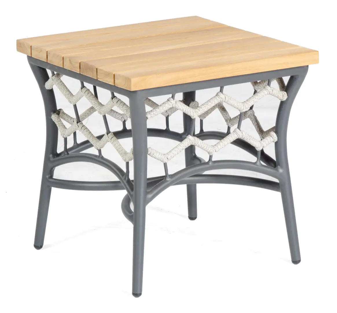 Sunny Smart Liege + Beistelltisch Yale silbergrau