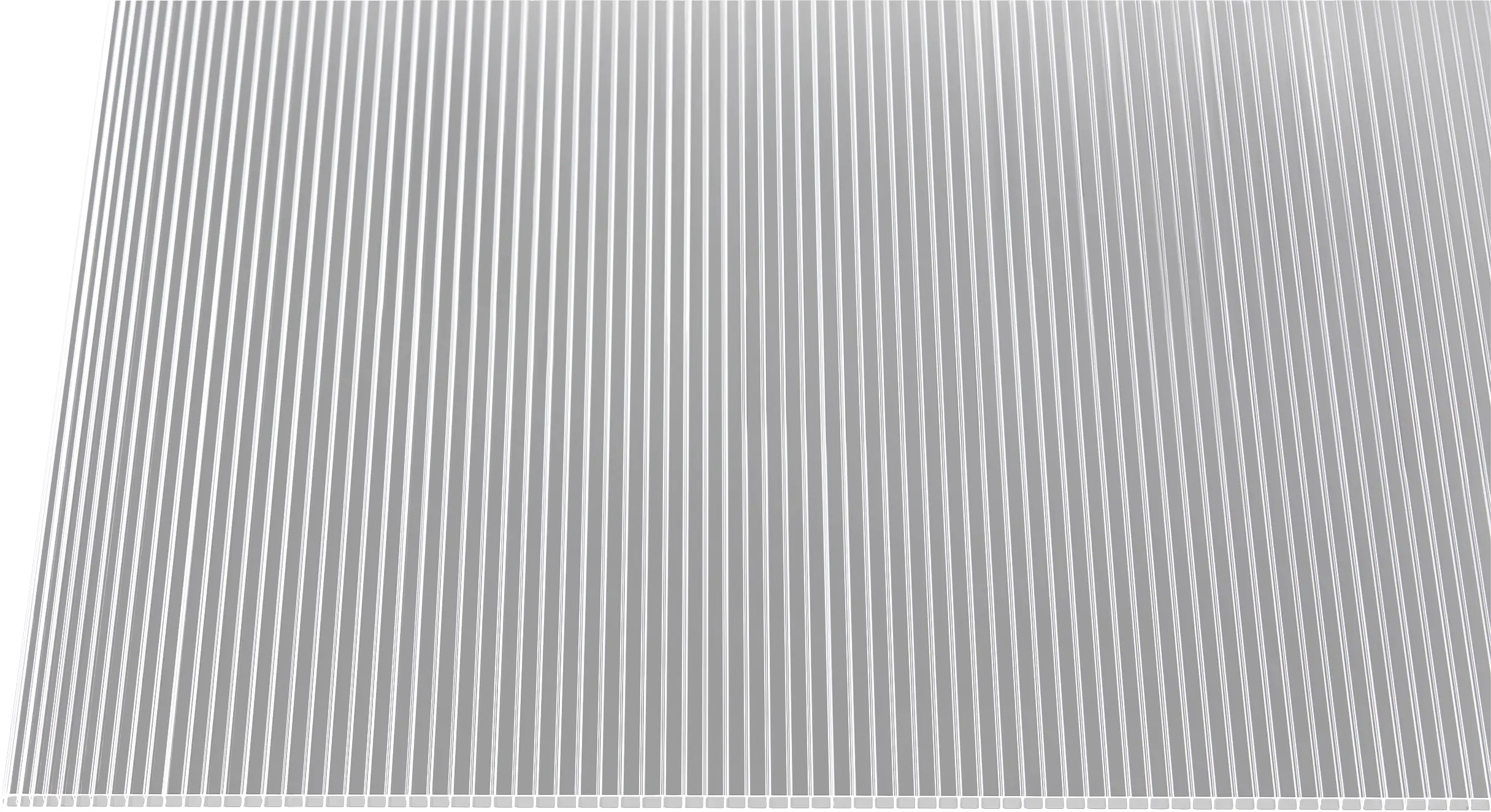 Gutta Polycarbonat-Doppelstegplatte 250 x 98 cm 6 mm klar