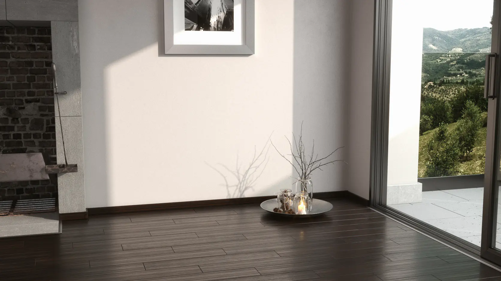 Neuhofer Fußleiste 240 cm x 58 x 19 mm dunkelbraun
