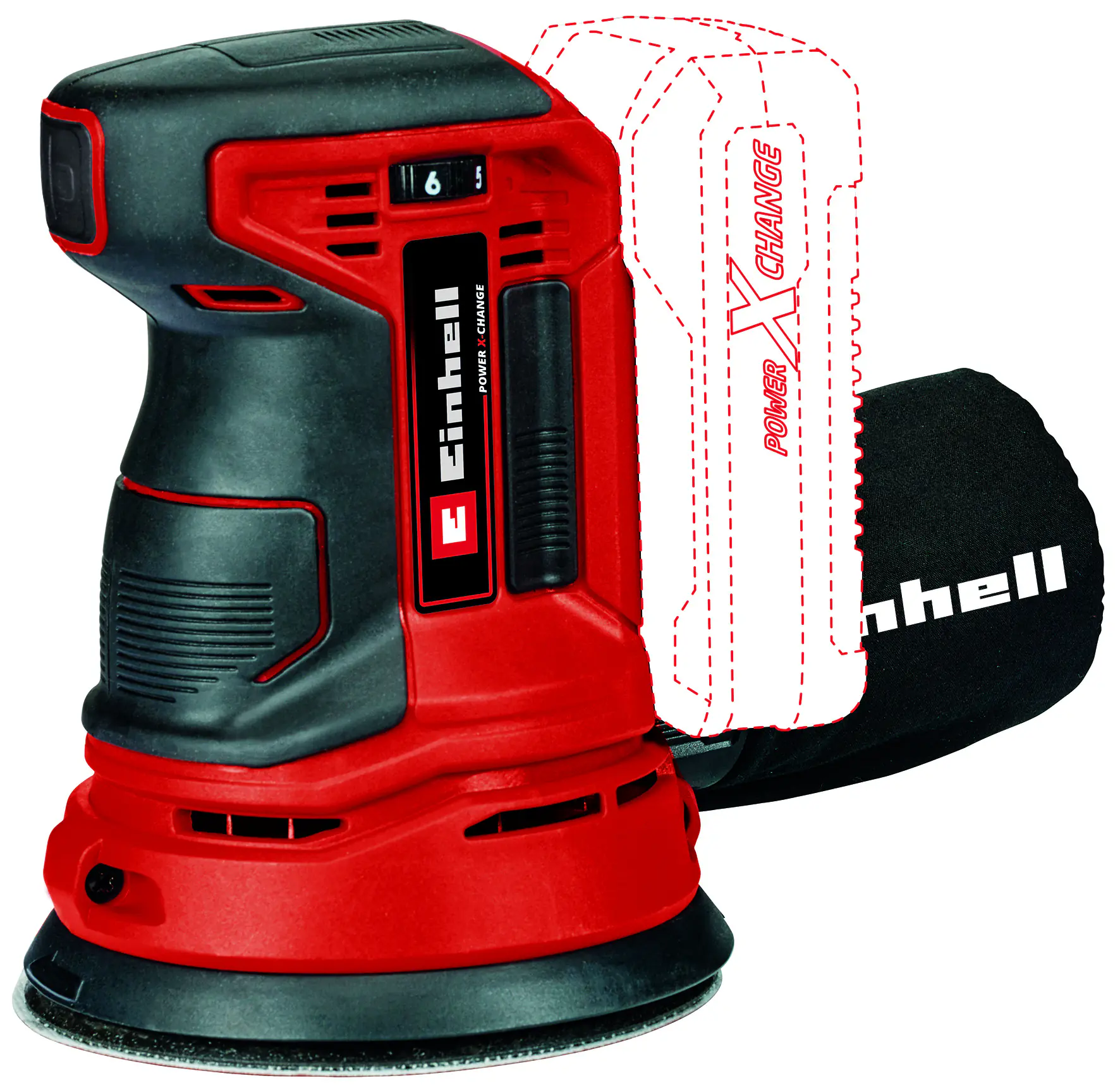 Einhell Akku-Exzenterschleifer TE-RS 18 Li Solo 18 V