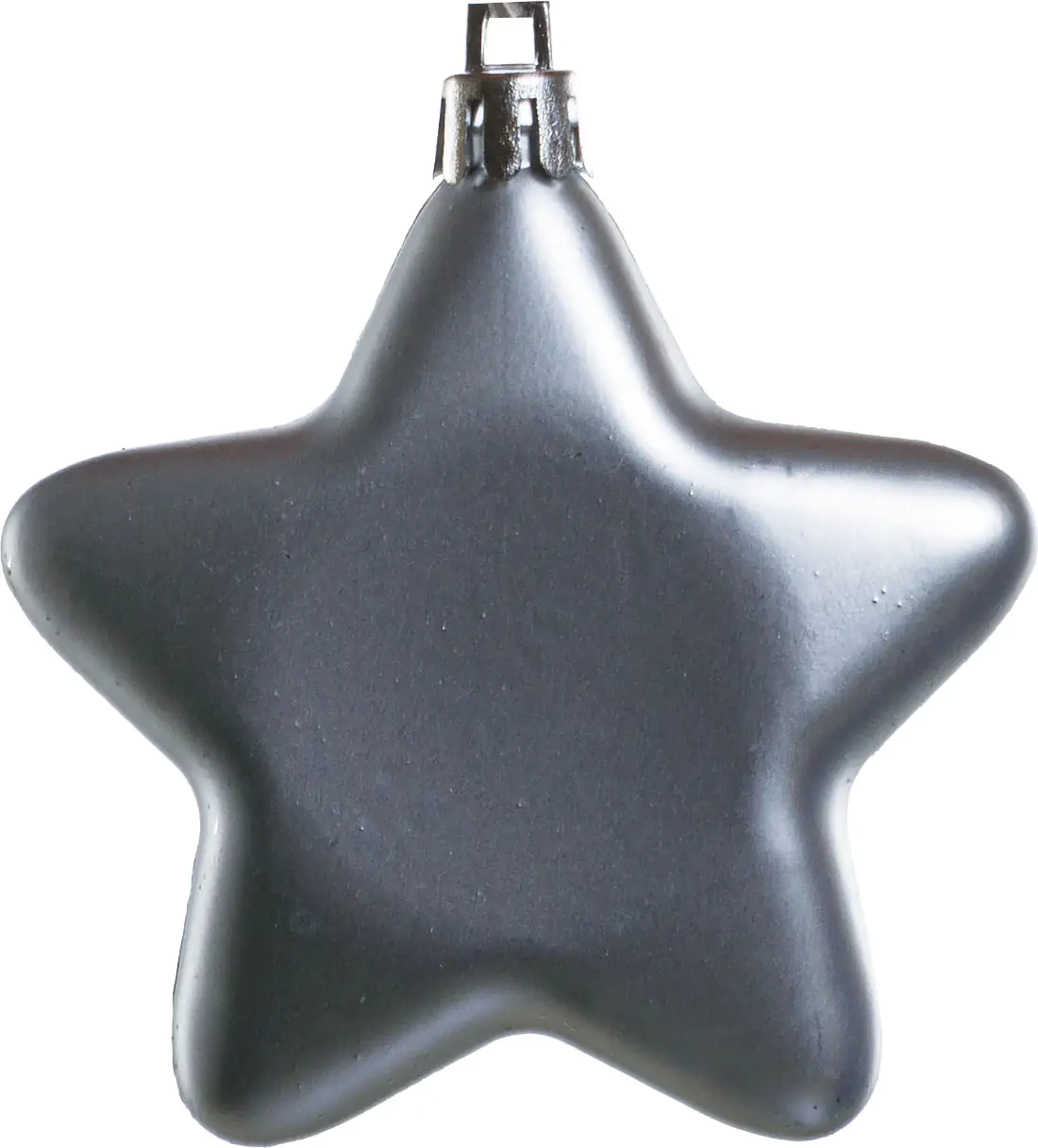 TrendLine Weihnachtskugeln Sterne bruchfest, langlebig 7 cm silber 8 Stück