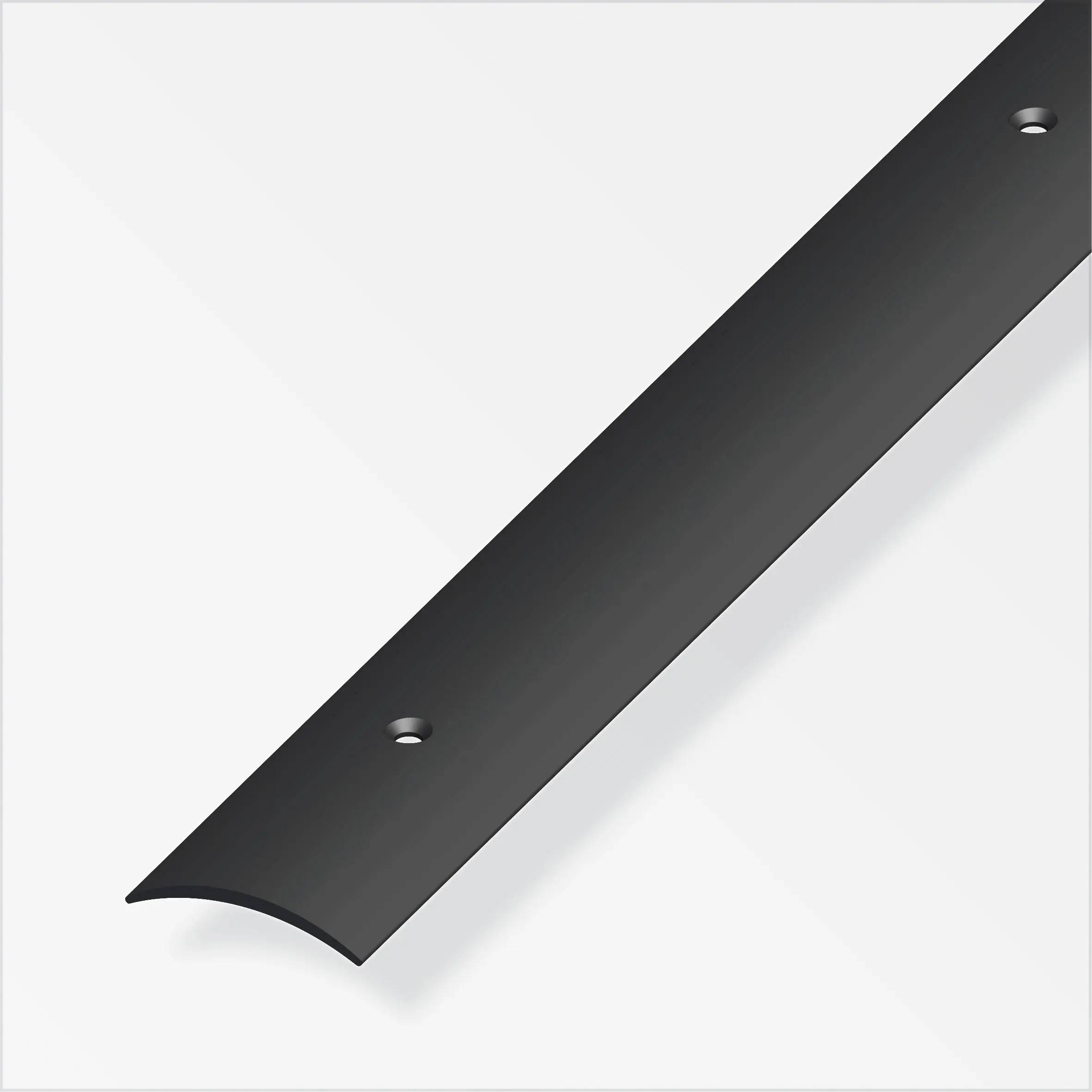 alfer Übergangsprofil 1 m, 30 x 5 mm PVC (Kunststoff) glatt schwarz