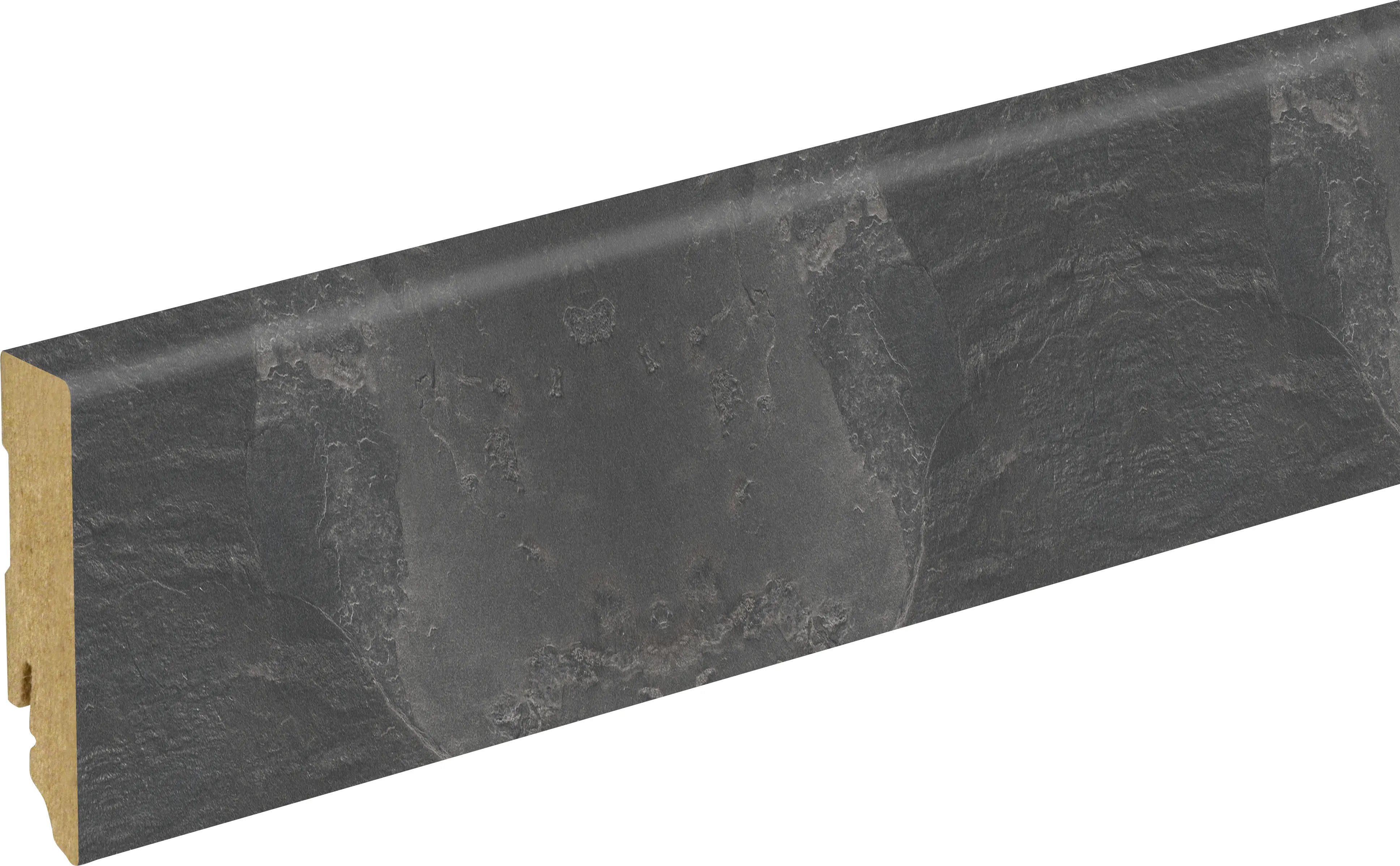 Neuhofer Fußleiste 240 cm 70 x 19 mm Ölschiefer