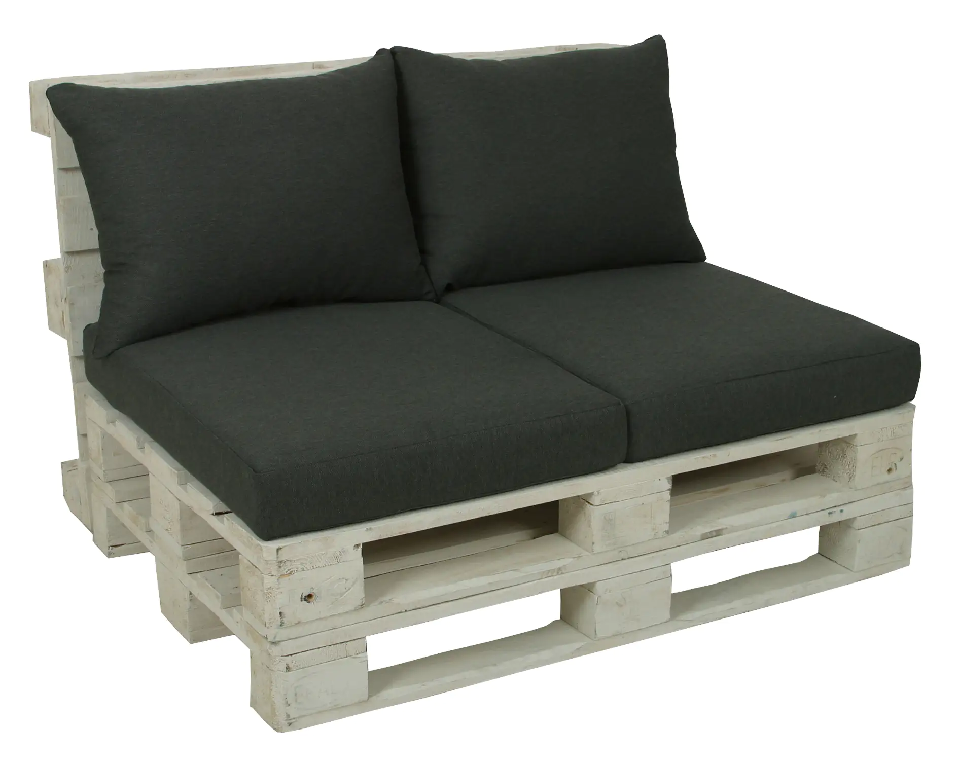 Go-De Loungekissen-Set 80 x 60 x 12 cm, anthrazit