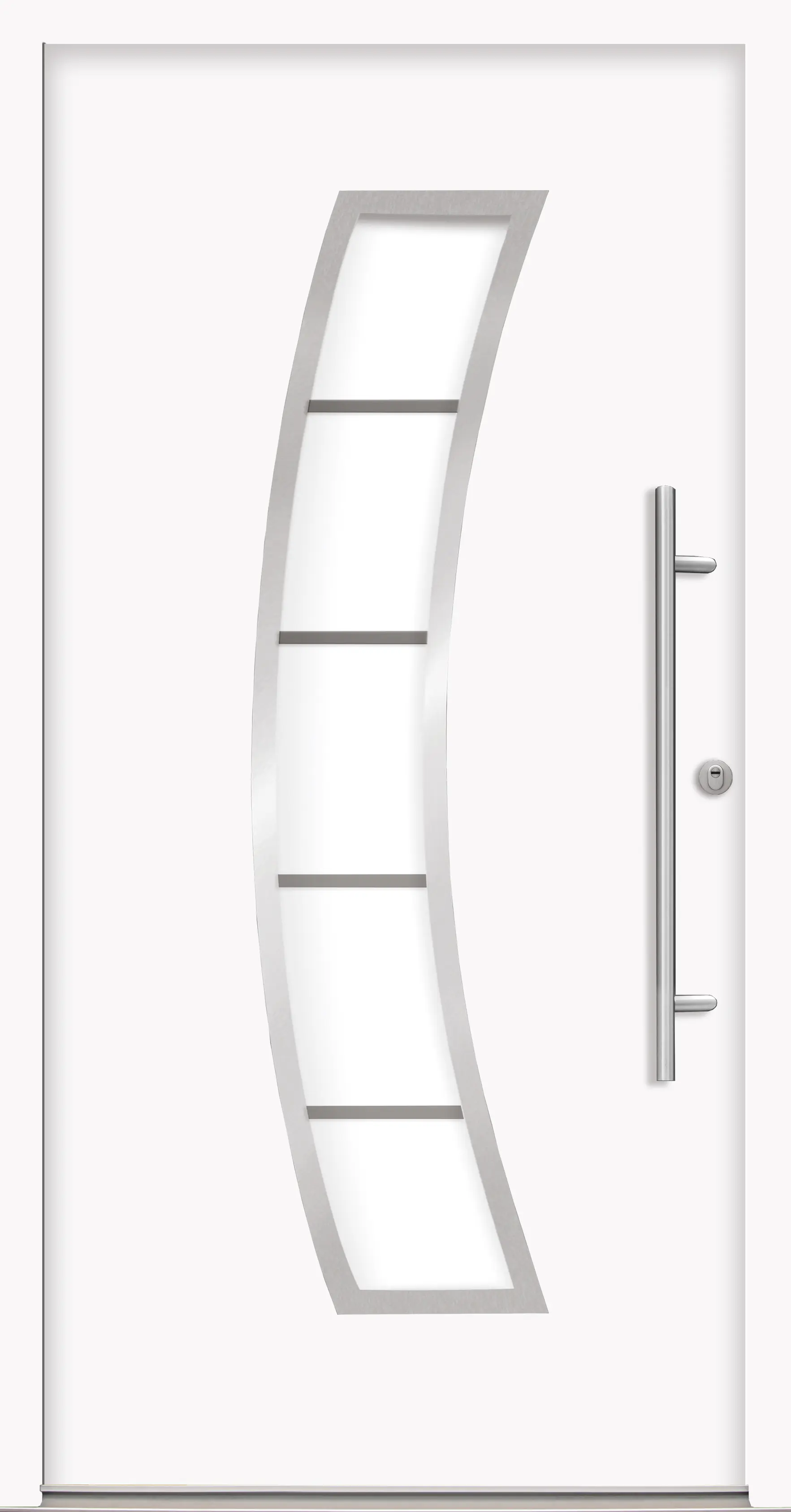 Splendoor Haustür Passivedoor Premium P14 RC2 Weiß DIN Rechts 100 x 210 cm