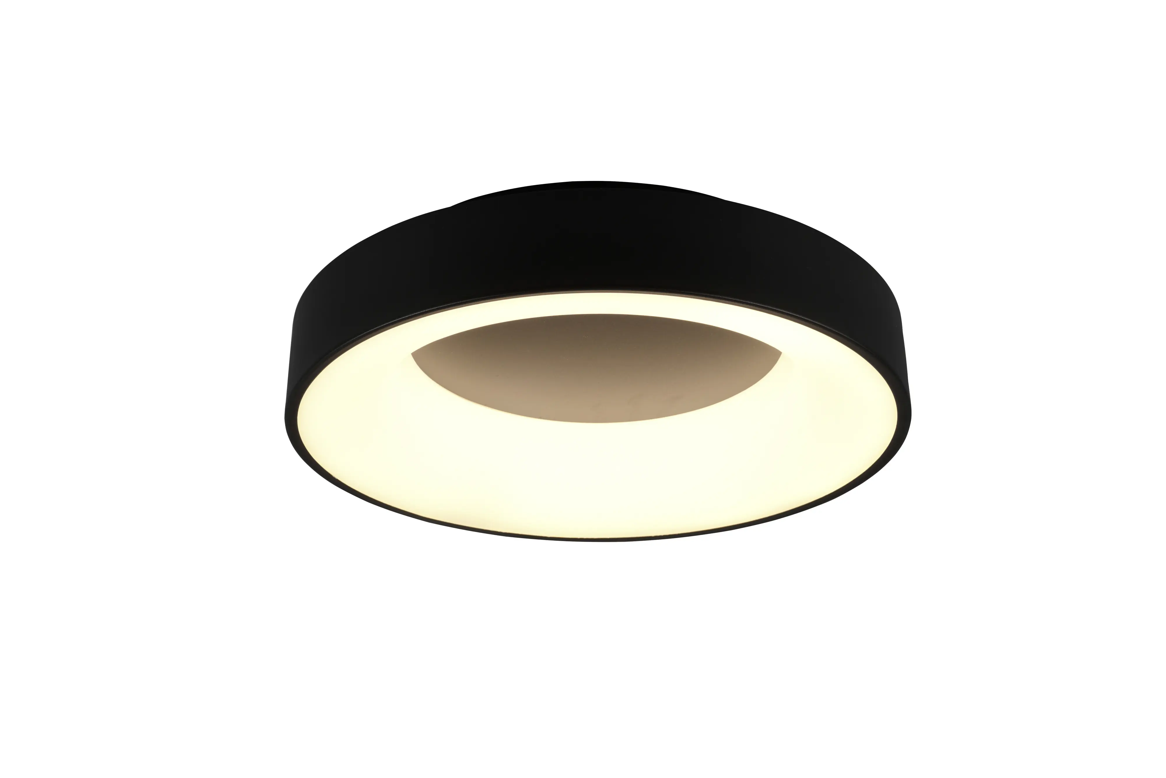 Trio LED Deckenleuchte Girona schwarz dimmbar