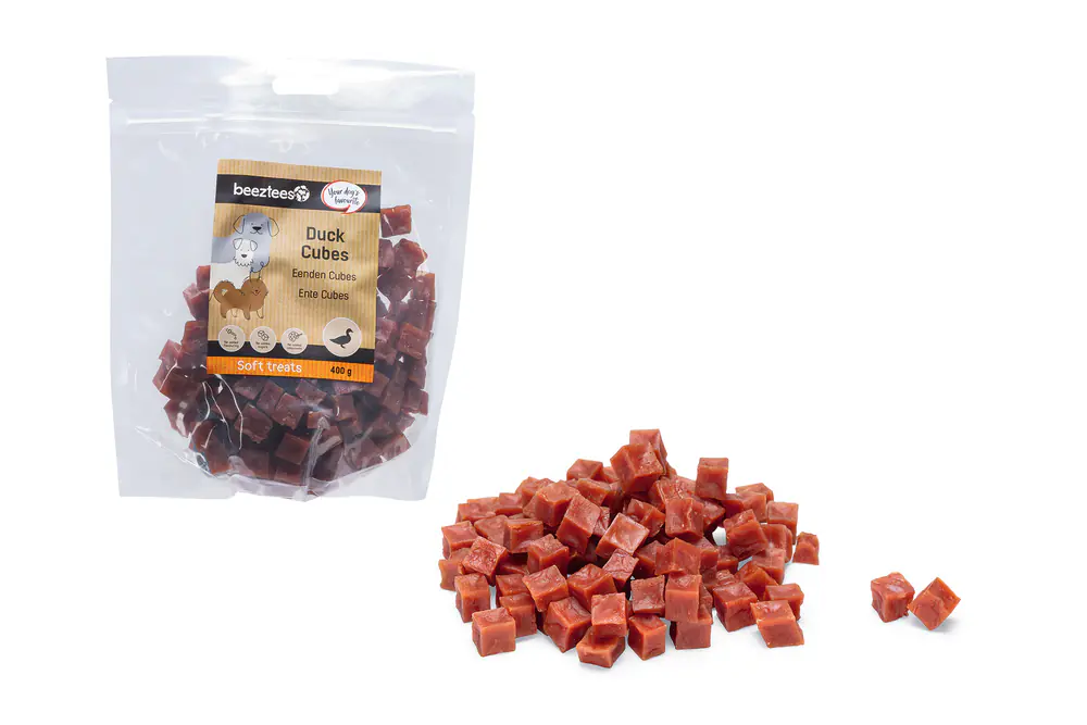 Beeztees Hundeleckerli Cubes 400 g Ente