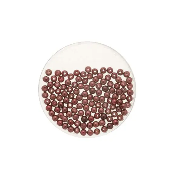Glorex Wachs Perlen 6 mm 60 Stück, weinrot
