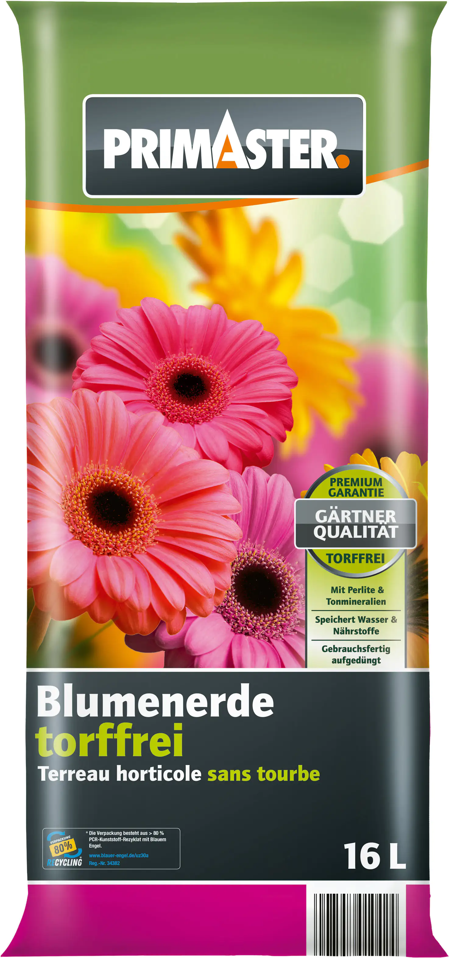 Primaster Blumenerde 16 L torffrei
