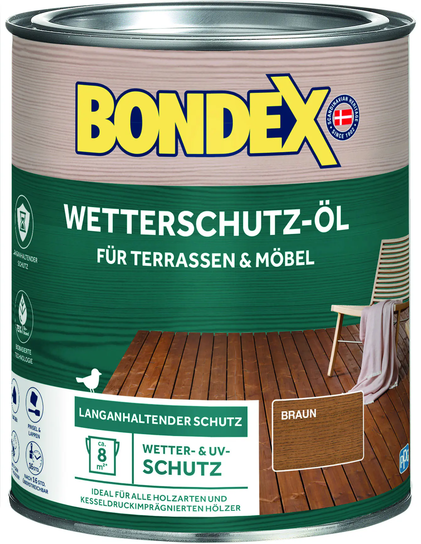 Bondex Wetterschutzöl 0,75 L braun 