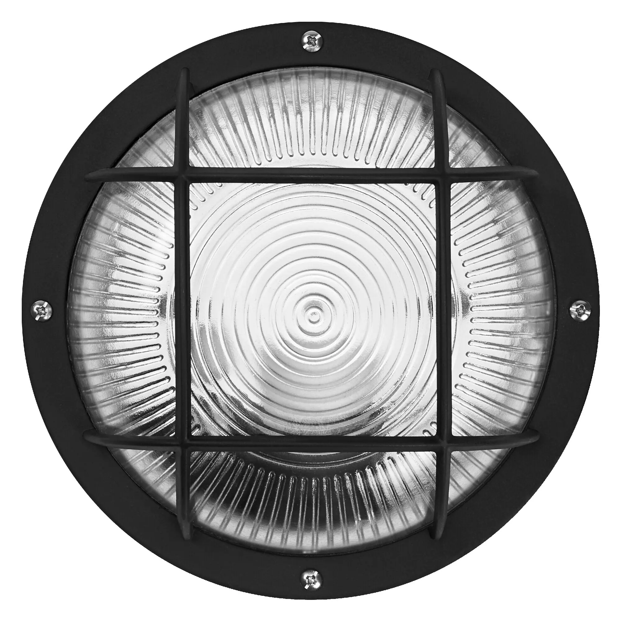 Osram LED Wandleuchte Bulkhead Essential Round E27 schwarz