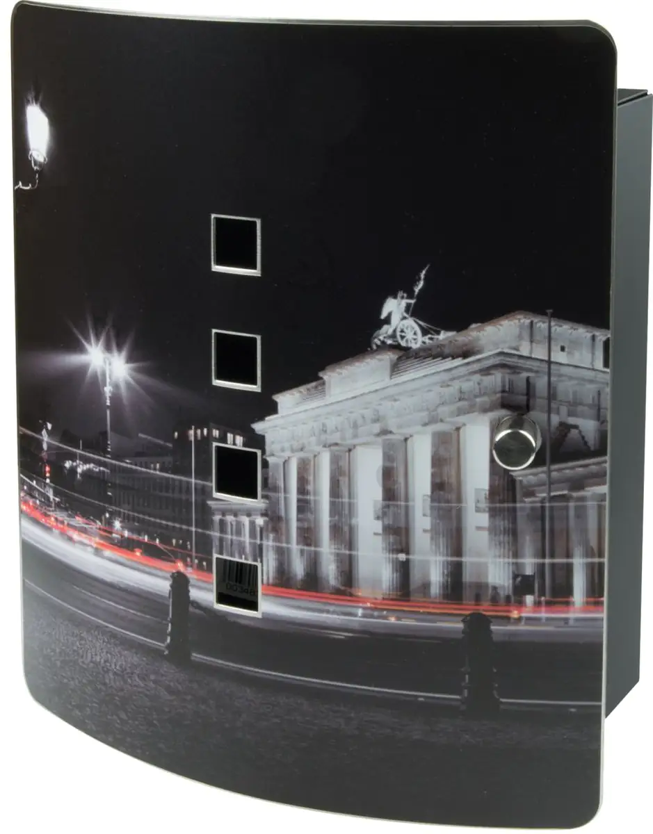 Burg-Wächter Schlüsselkasten Berlin Nacht - 24 x 21 cm schwarz