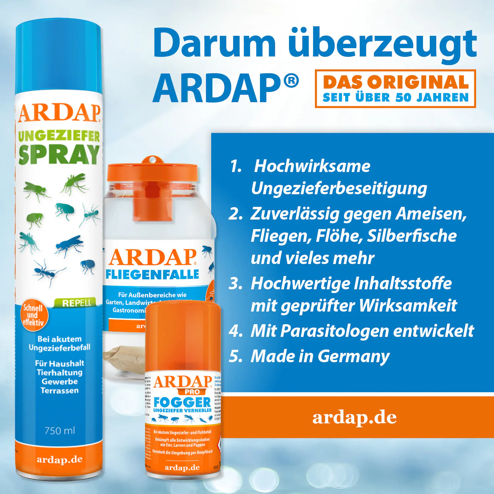 ARDAP Repell Ungezieferspray 750 ml