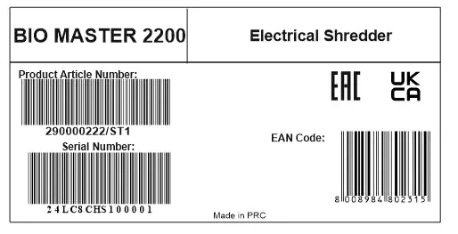 Stiga Elektro Häcksler MASTER 2200 2.200 Watt, max. Aststärke Ø 40 mm