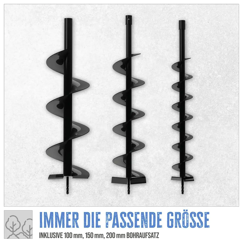 Güde Erdbohrer GE2200 2-Takt, 3,0 PS, inkl. 3 Bohrer