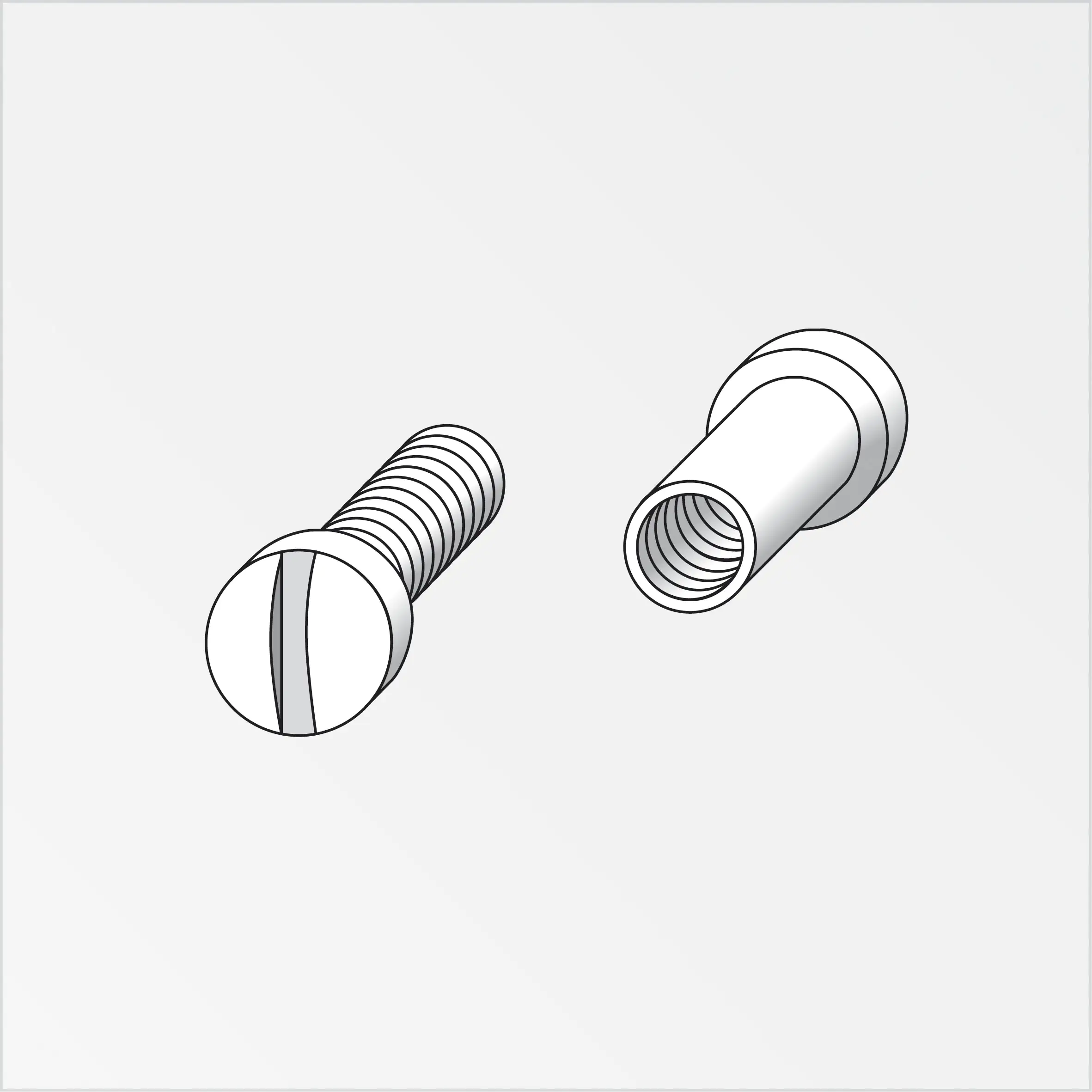 alfer Prismatech-Hülsenmuttern-Set M3 - 12 Stück
