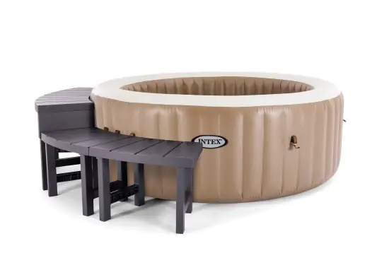 Intex Spa Beistelltisch 2 x 60 cm + 2 x 42 cm , dunkelbraun